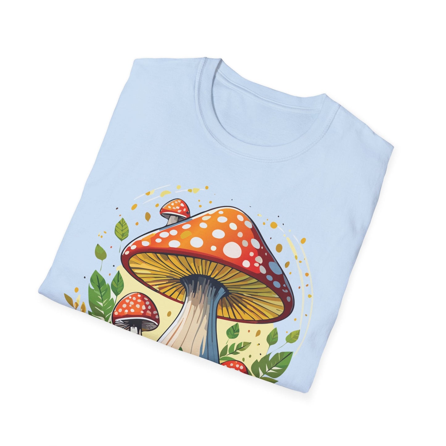 Mashroom Tee Shirt Unisex Funny Mashroom Design Softstyle 64000 Ring Spun Cotton Tee