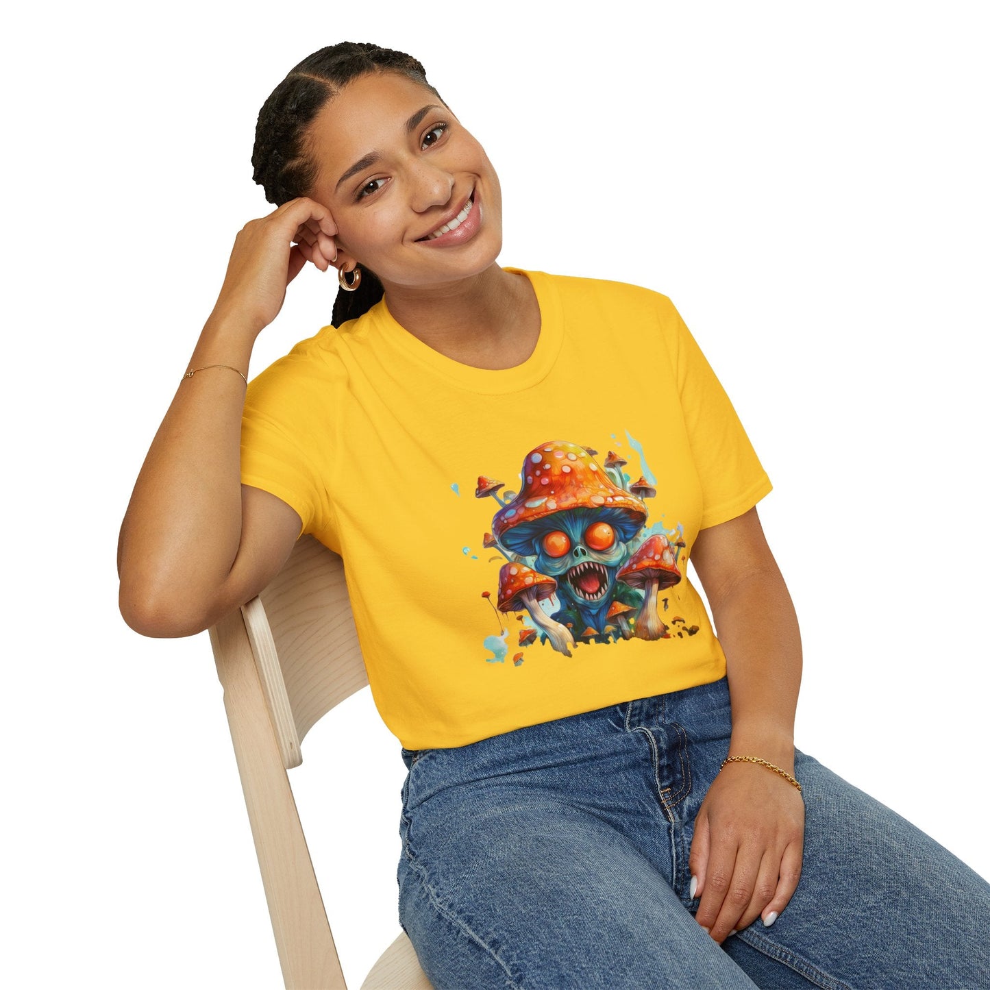 Mashroom Tee Shirt Unisex Softstyle 64000 Graphic Tee Funny Mashroom Design Gift