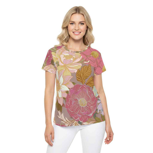 Women Poly Shirt with Floral Print F260