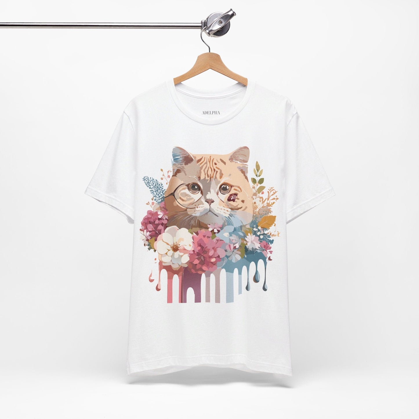 Cat Graphic Tee Unisex Vintage Inspired Shirt By Adelpha Original Artwork