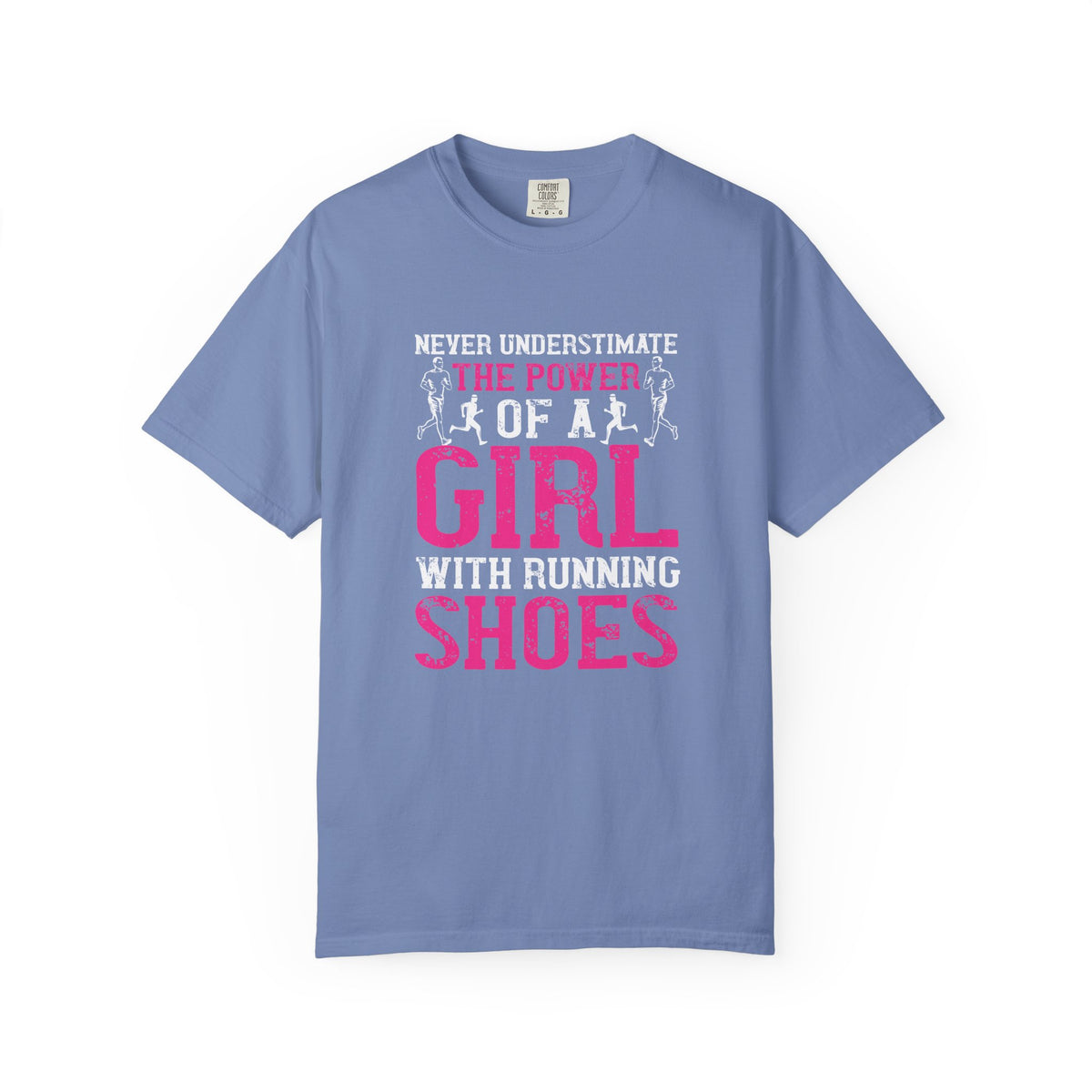 Girl With Running Shoes Unisex Comfort Colors Garment-Dyed Heavyweight 100 Cotton Art Design T-Shirt w95