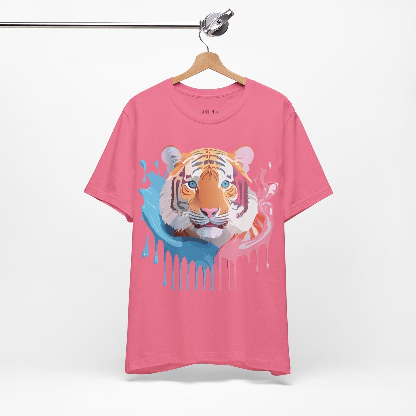Tiger Graphic T Shirt Unisex Short Sleeve Tee By Adelpha Artwork Vintage Inspired