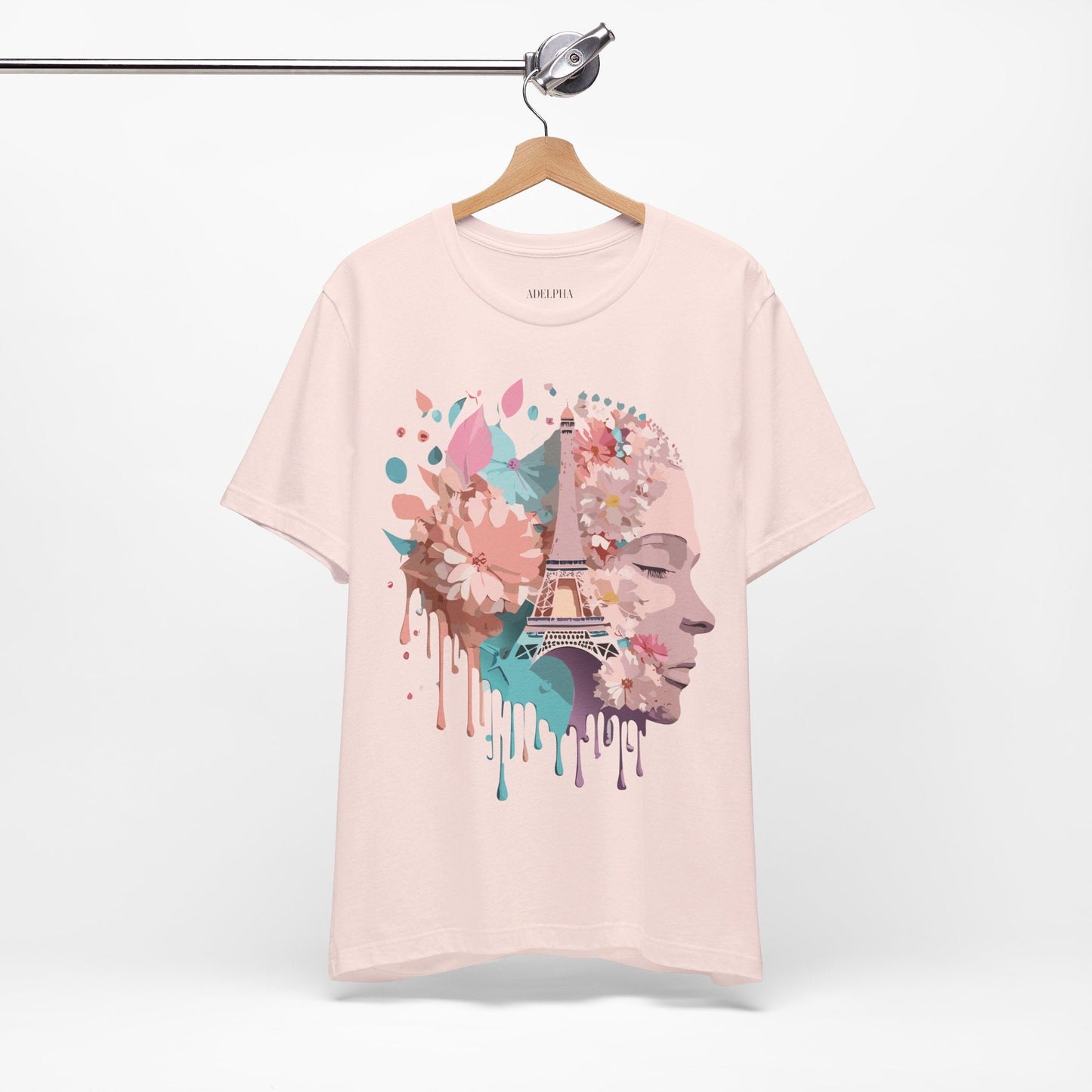 Paris Tourist Shirt Unisex Graphic Tee Featuring Adelpha Vintage Art Design Premium Comfort