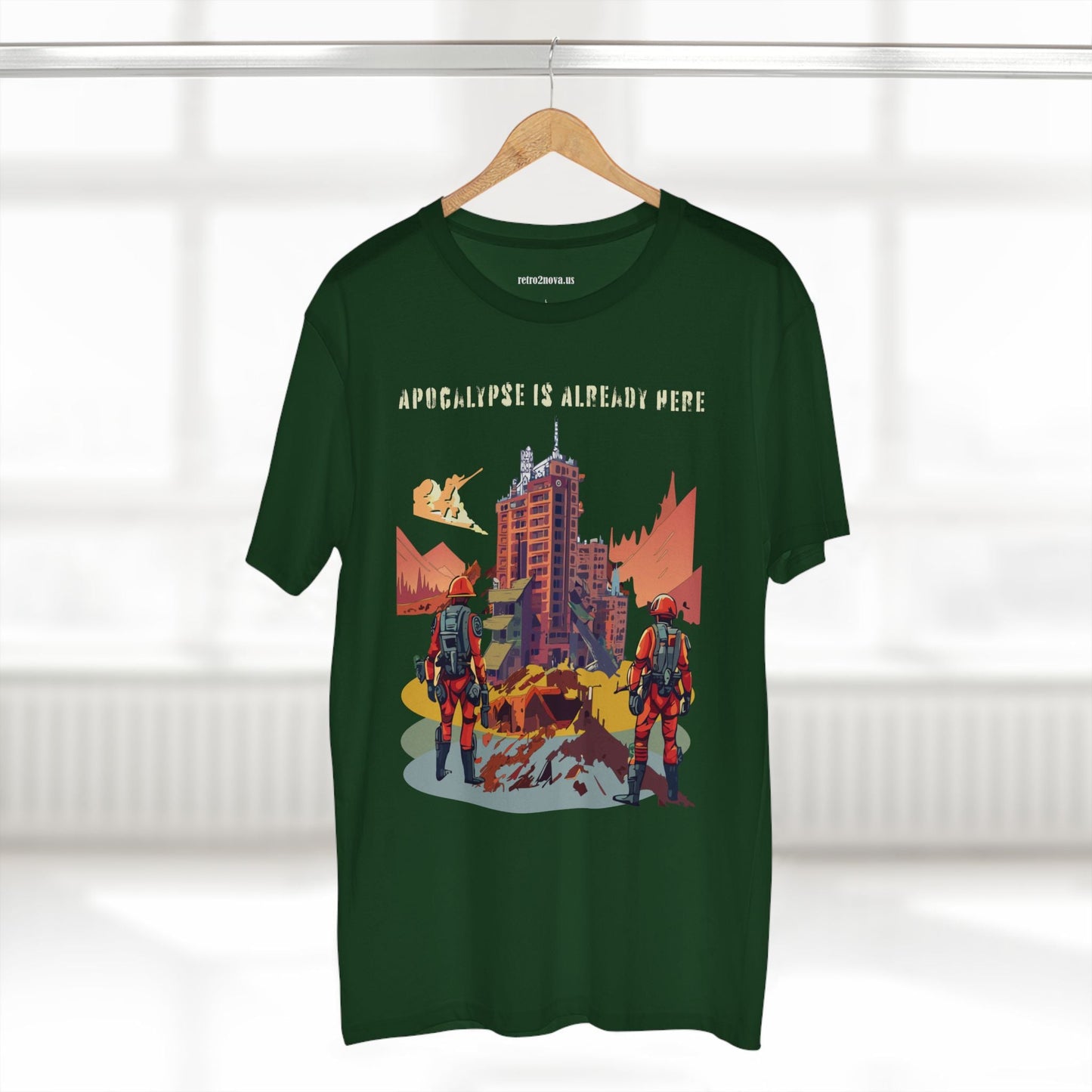 Cataclysm Doomsday Unisex Premium Cotton Tee With Original Art Design Retro2Nova