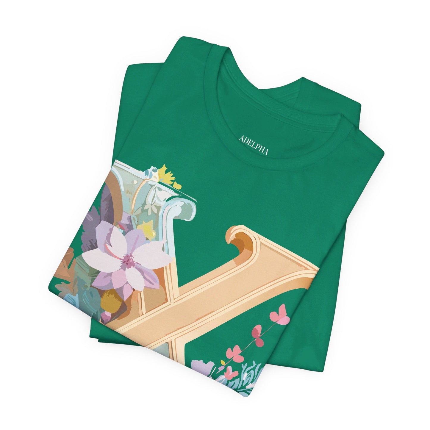Letter X Shirt Graphic Tee Unisex Vintage Inspired Artwork By Adelpha Premium Comfort