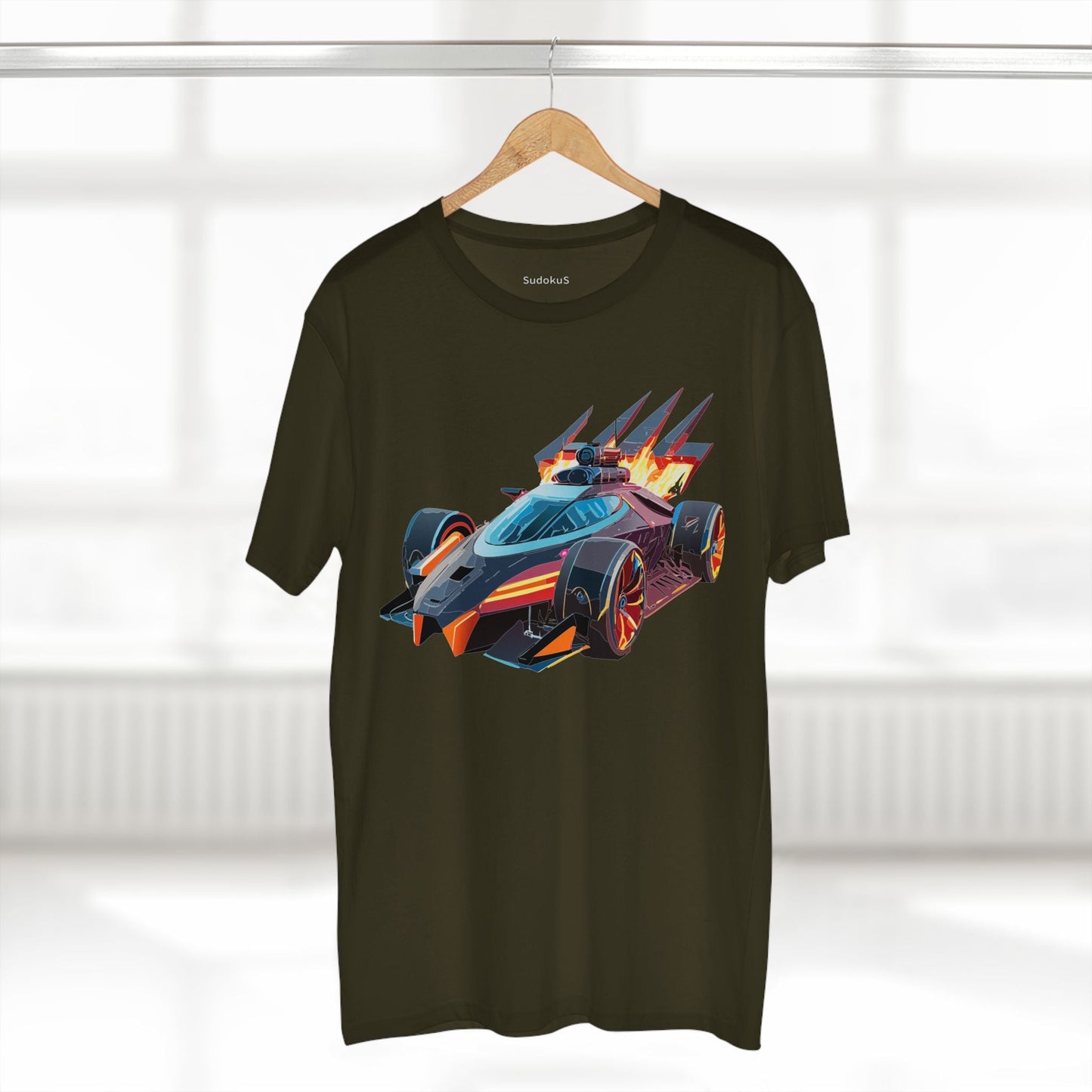Car Graphic Unisex 100 Cotton Staple Tee 4