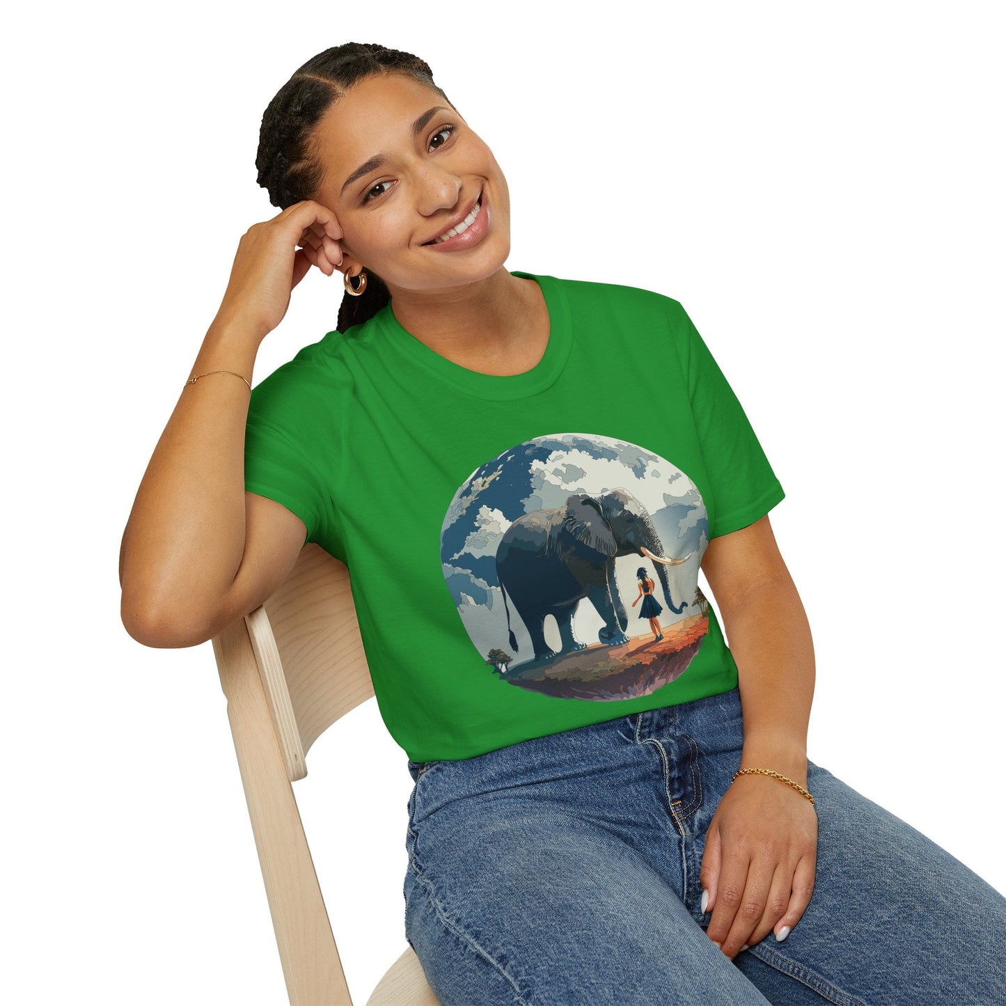 Womens Graphic T Shirt Art Design Tee Softstyle Gildan 64000 100 Percent Ring Spun Cotton