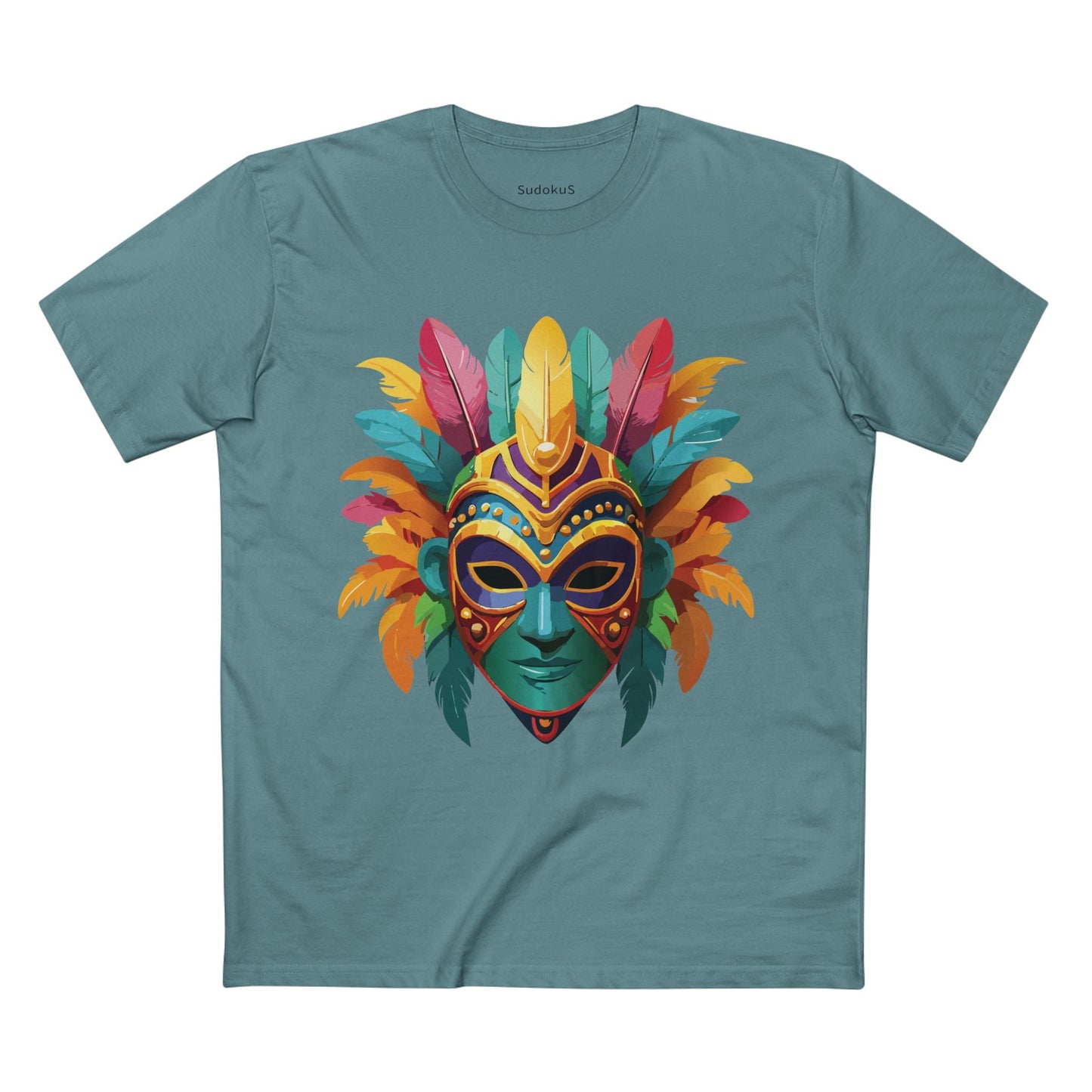 Mask Graphic Unisex 100 Cotton Staple Tee 1