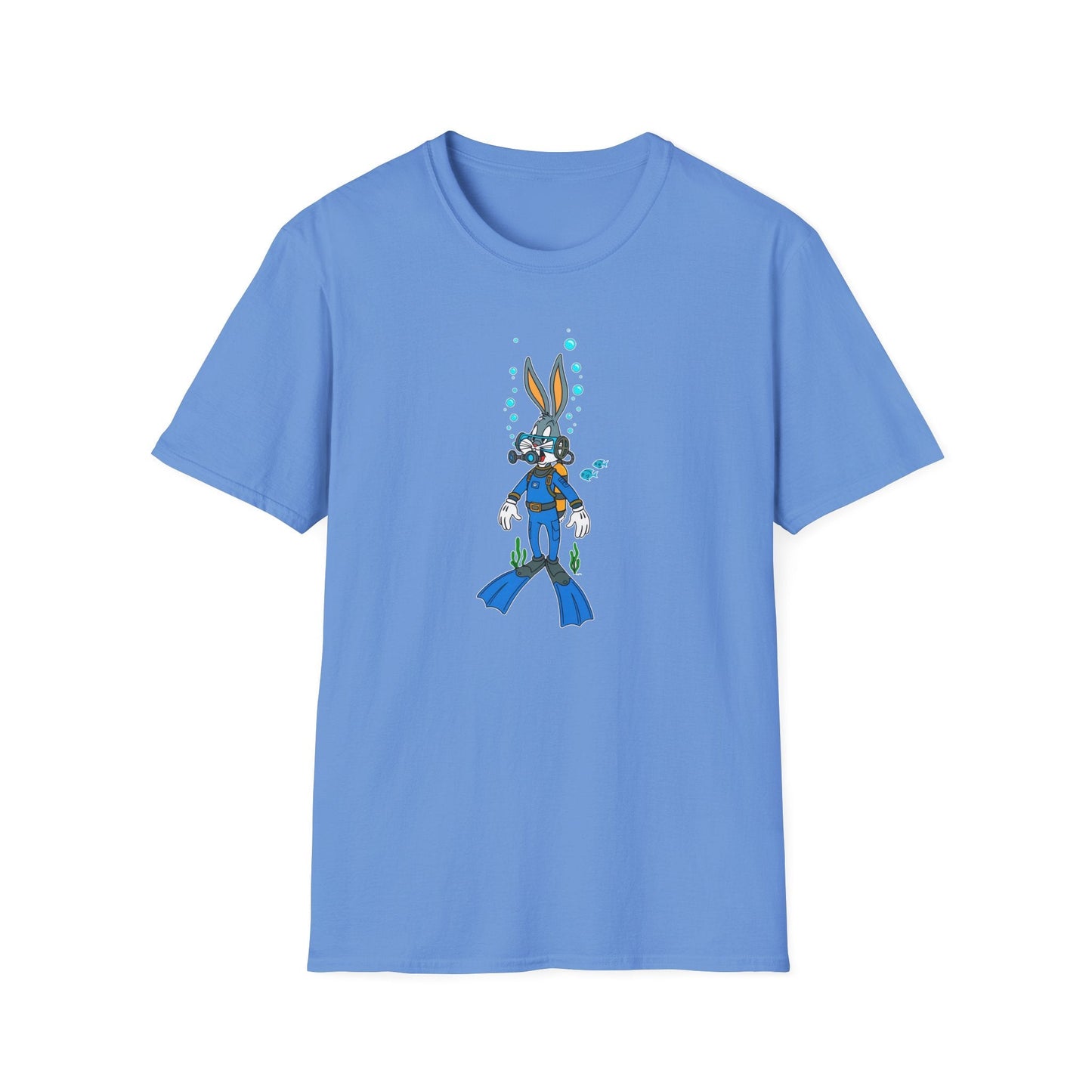 Cartoon Bunny Graphic Unisex Cotton Animal Animation Artwork Design Tee 20