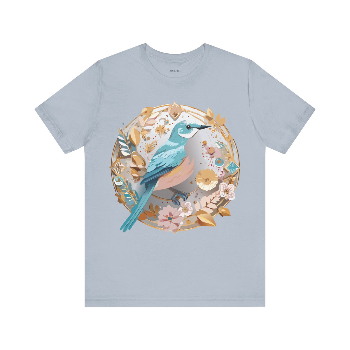 Medallion Graphic Unisex Cotton Bella+Canvas Tee with Art Design d48