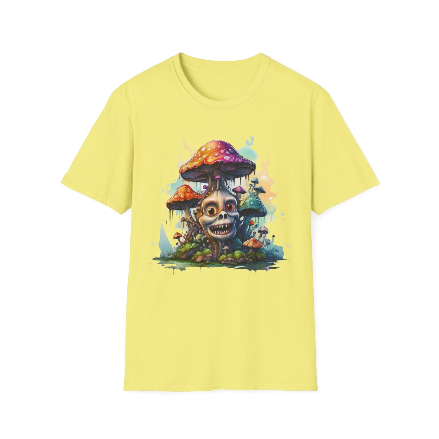 Mashroom Tee Shirt Unisex Graphic Mashroom Tee Fun Fungus Design Softstyle 64000