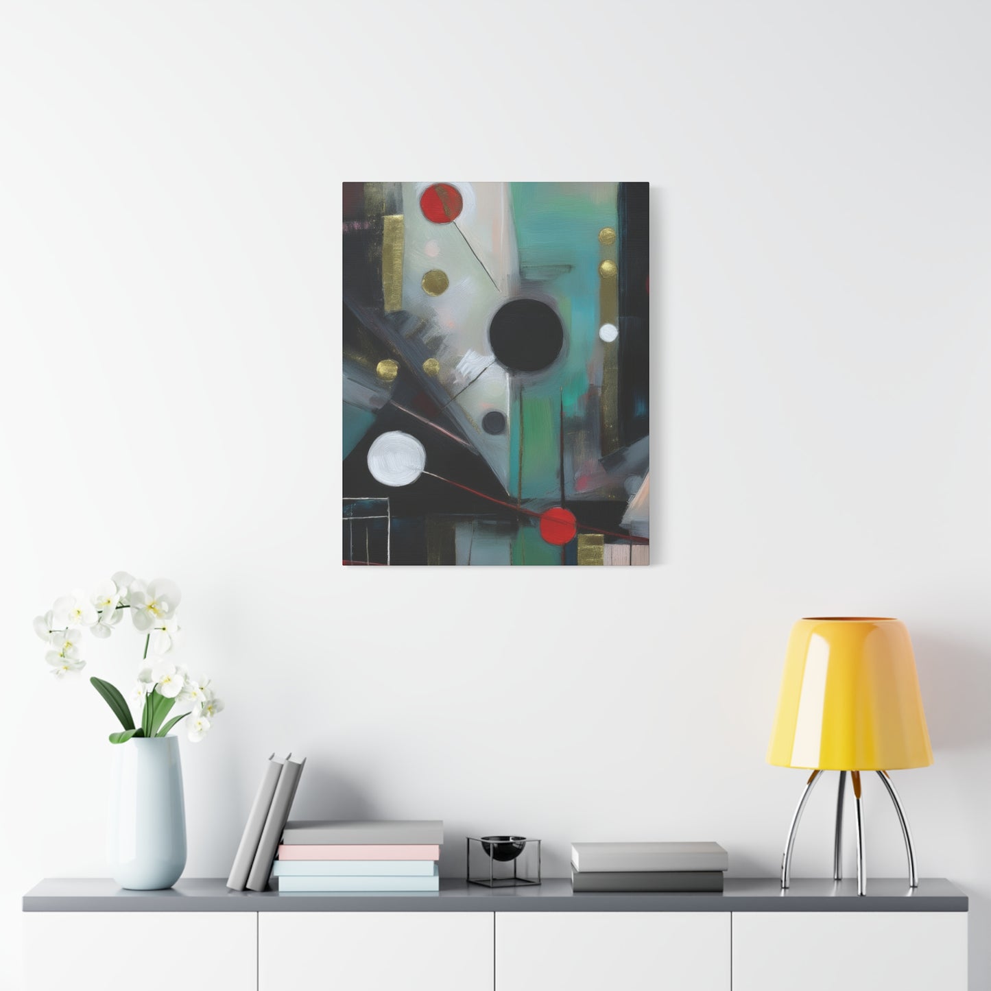 Abstract Oil Painting Print Canvas 20x24,20x30,24x30 24x32,24x36,30x40 32x48,36x48,40x60 Pine-Wood Inner Frame ABS-158