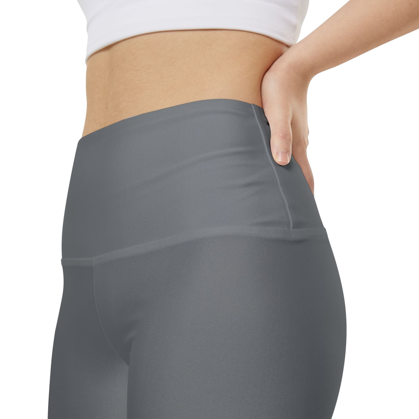 Grey Women's Grey High-Waist Workout Shorts – Performance Biker Shorts