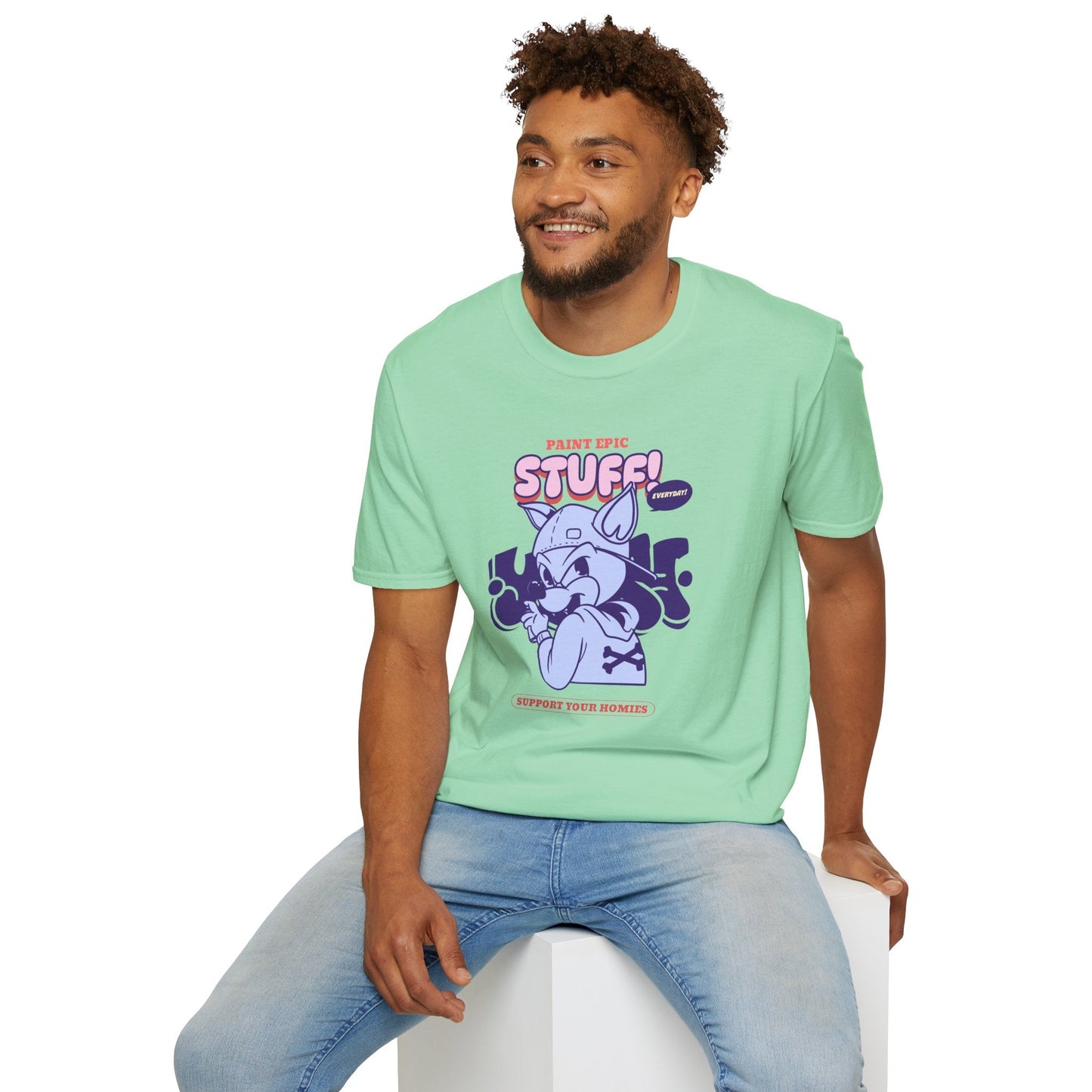 Funny Animals Shirts Unisex Graphic Tee Soft Cotton Gildan Softstyle 64000 Comfortable Everyday Wear