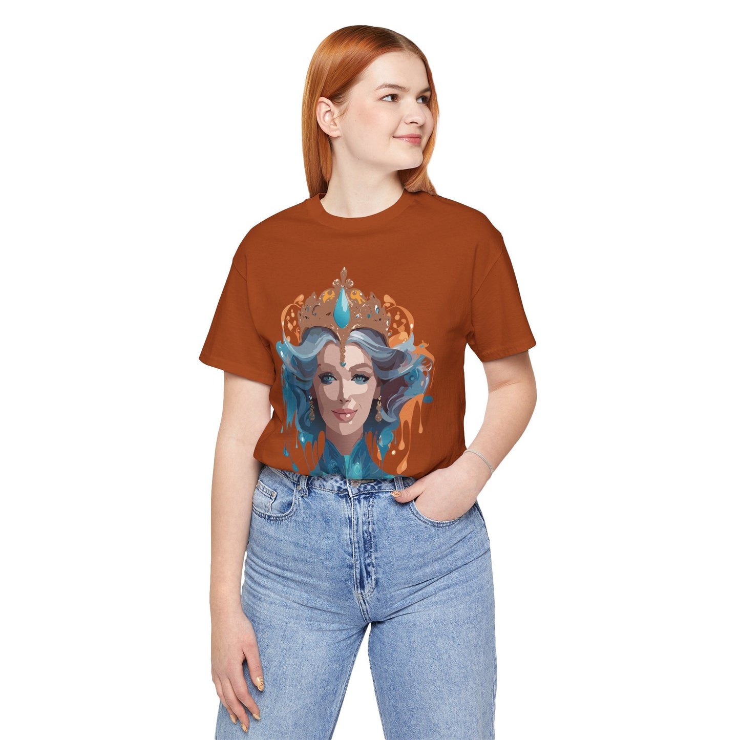 Queen Graphic Tee Unisex Adelpha Vintage Artwork Short Sleeve Premium Casual Wear