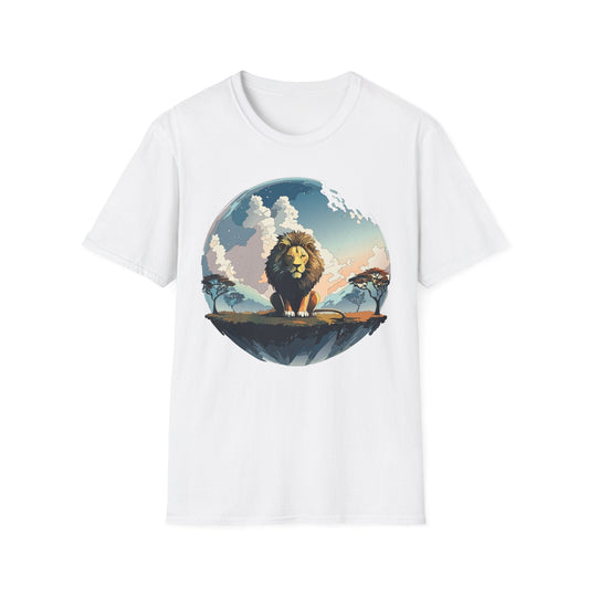 Lion Shirt Unisex Animal Tee Gildan Softstyle 64000 One Hundred Percent Cotton