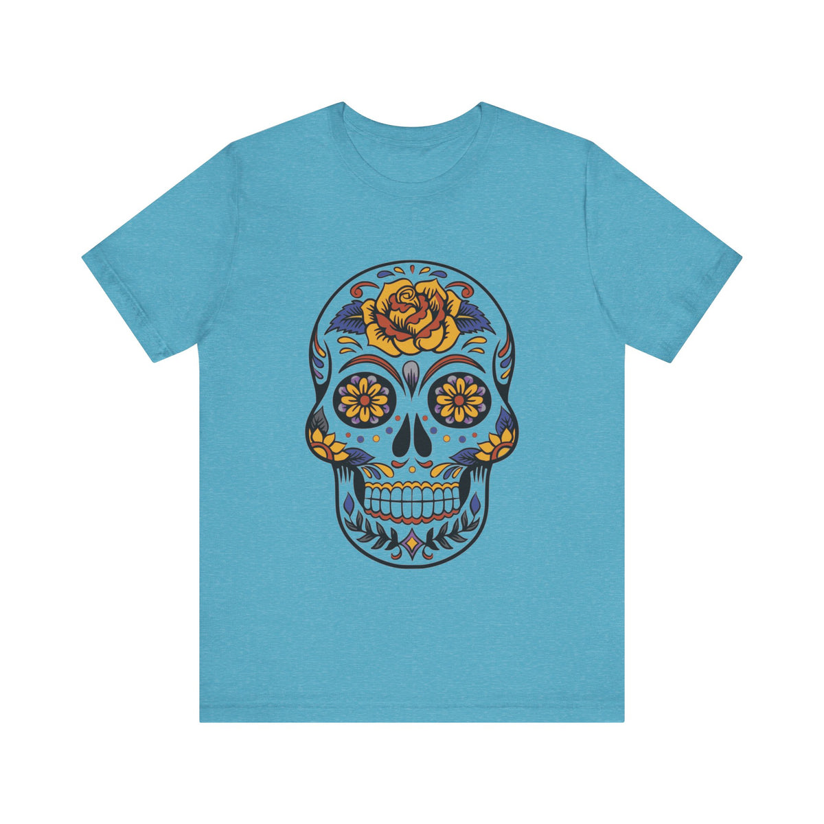 Camiseta unisex de algodón con calavera