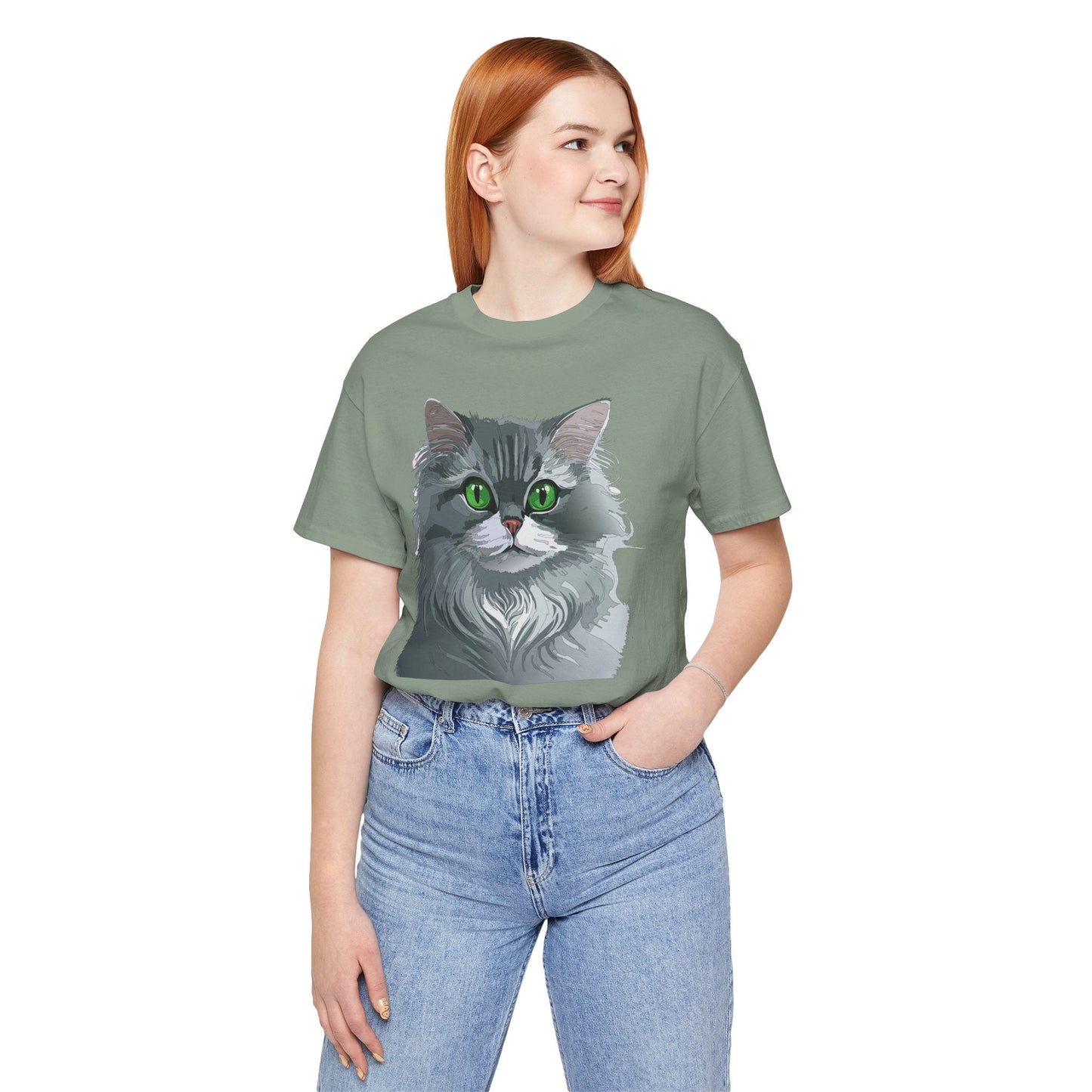 Unisex Animal Shirt With Art Design Animals Tee Short Sleeve Jersey Style Wild Animals Shirt
