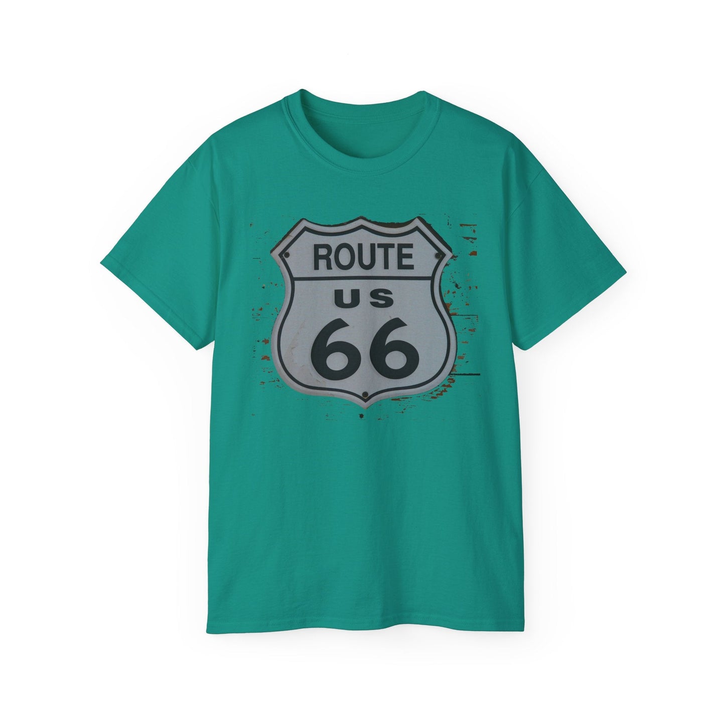 Route 66 Graphic Tee Unisex 100 Cotton with Vintage Art Design