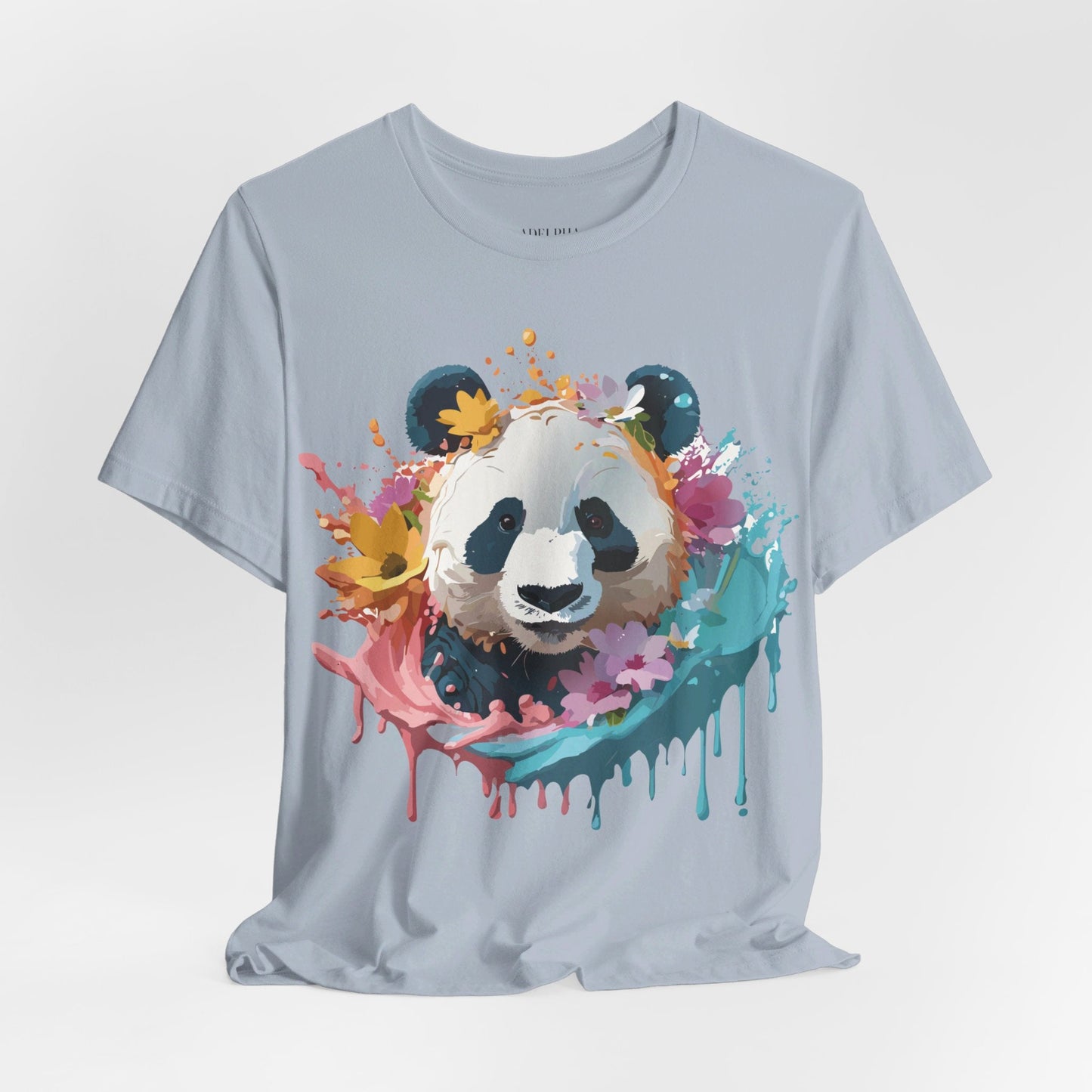 Panda Graphic Tee Unisex Jersey Short Sleeve Art Design Shirt By Adelpha Premium Casual Wear