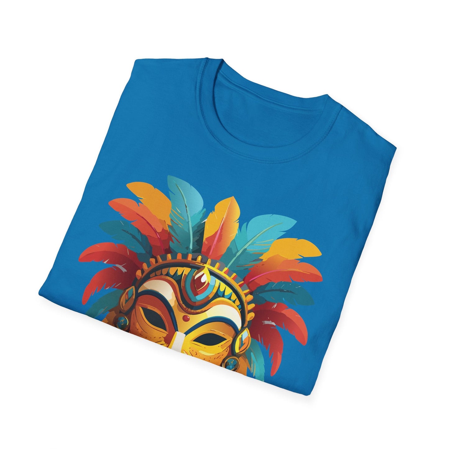 Mask Graphic Unisex Cotton Masquerade Design Artwork Tee 3