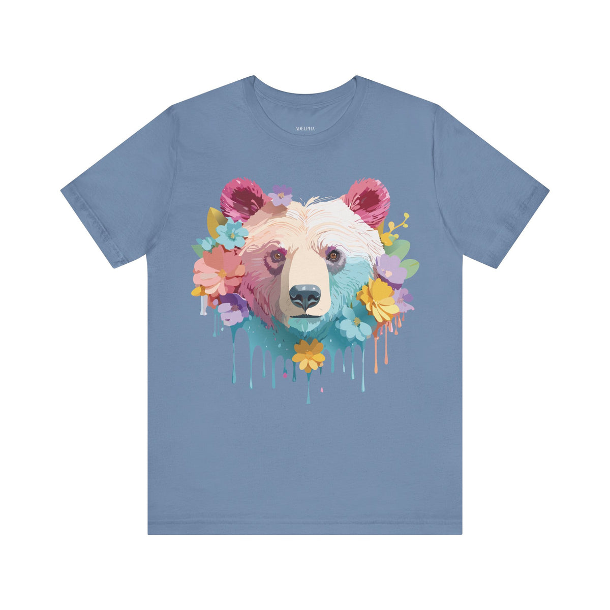 Bear Graphic Design Tee Bella+Canvas Unisex 100 Cotton Tee Shirt a116