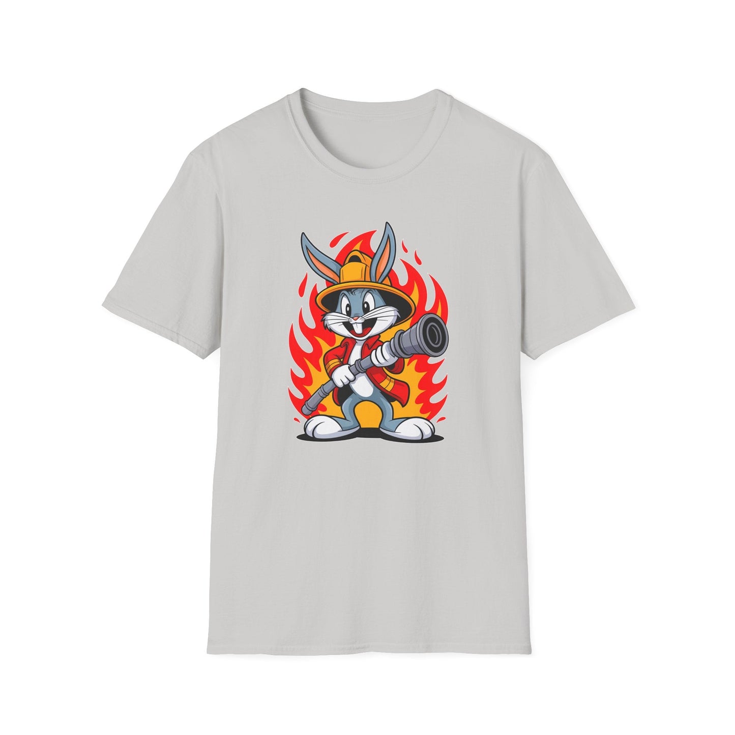Bugs Bunny T Shirt Unisex Cartoon Graphic Tee 100 Percent Ring Spun Cotton Softstyle