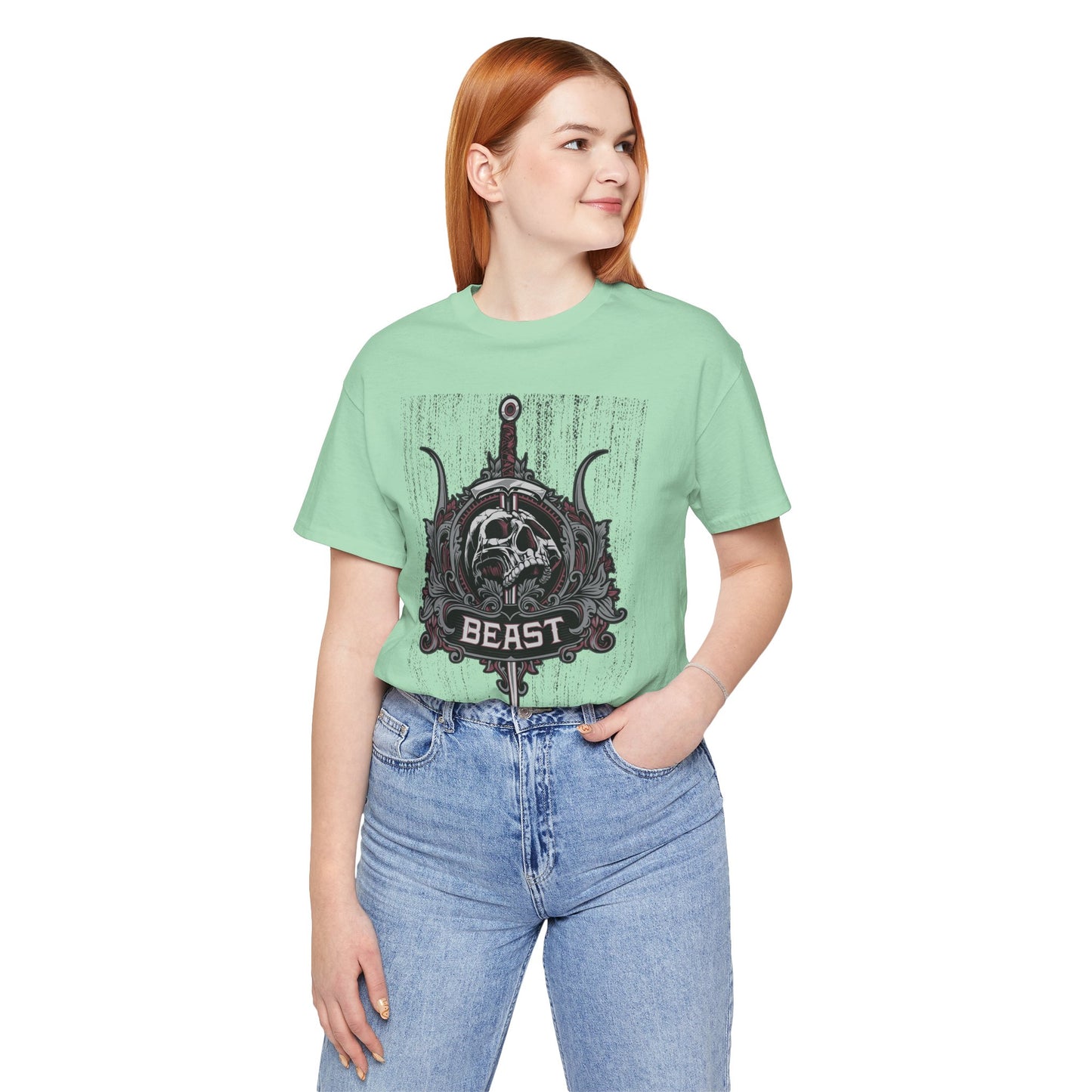 Beast Graphic Tee, Graphic T-Shirt, Artistic Vintage T-Shirt, Vintage Shirt, Skull Tee, Art Design Skull Tees