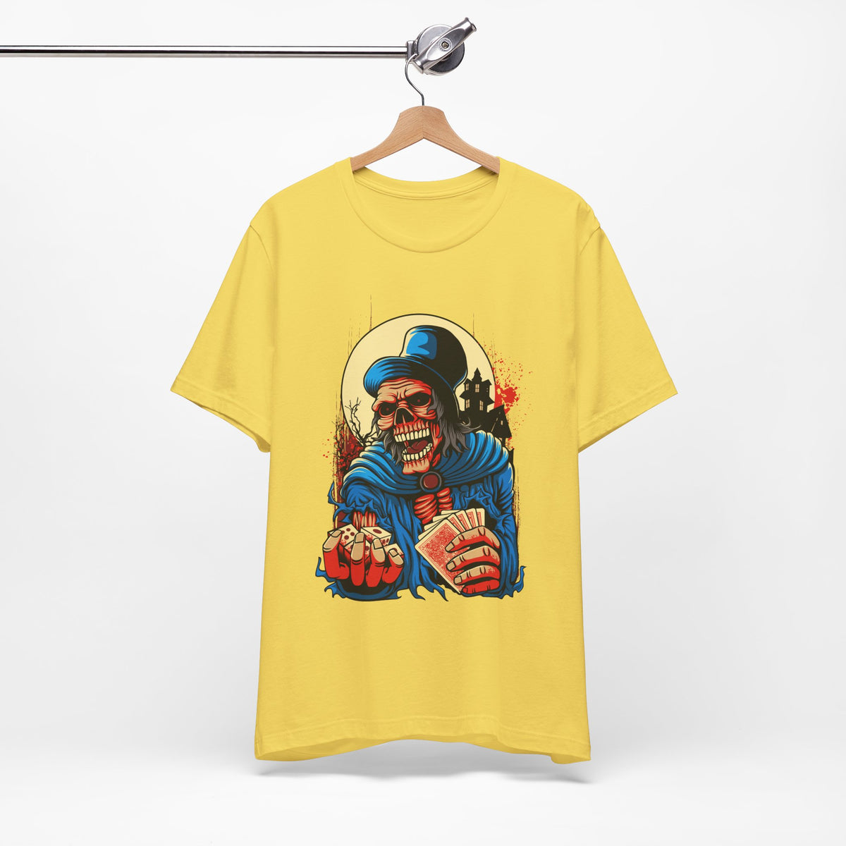 Skull Graphic Design Tee, Skull Shirt, Vintage Tees, Art Design T-Shirt, Graphic Tee, Art Shirts - 1