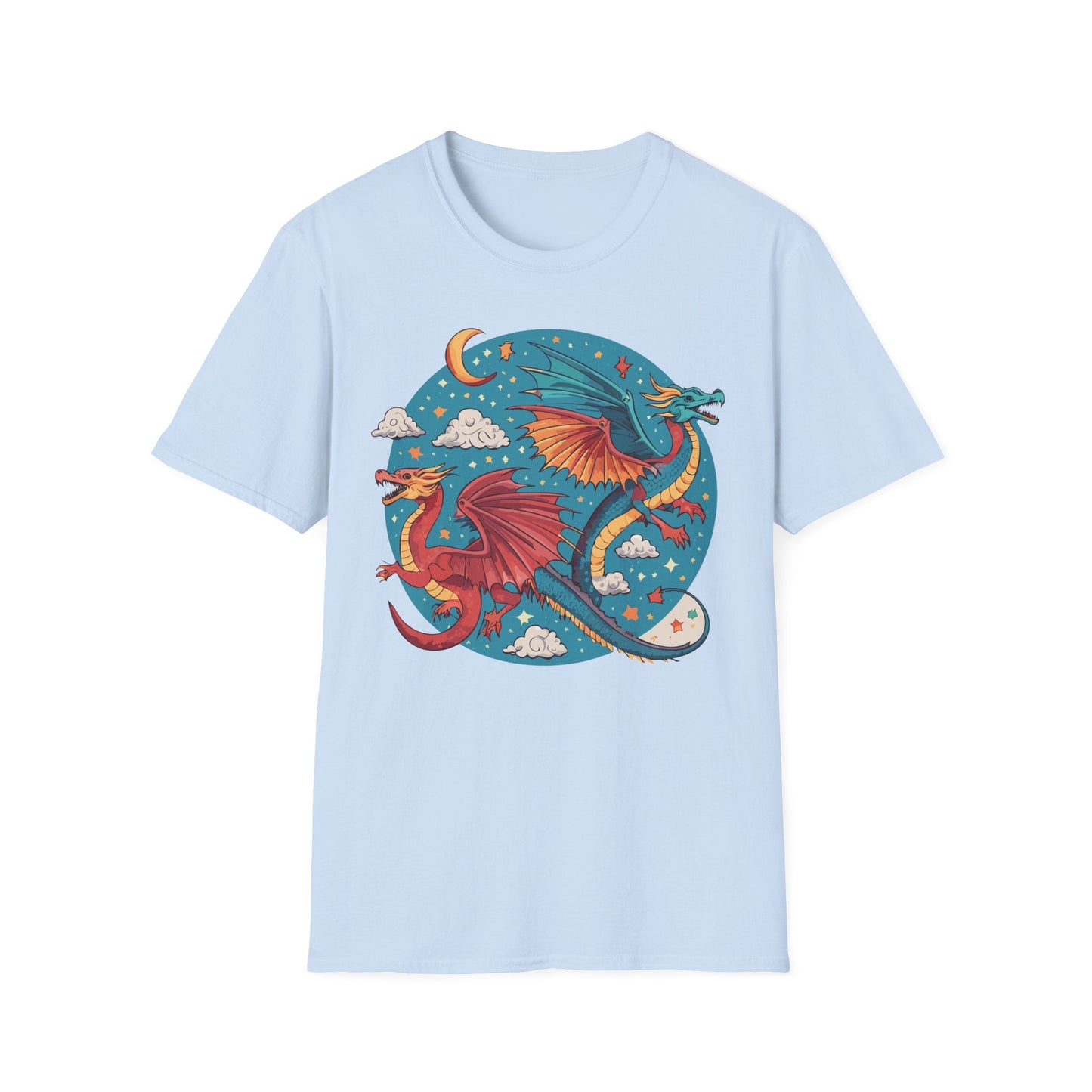 Dragon Graphic Unisex 100 Cotton Tee with Animal Artwork Design 16