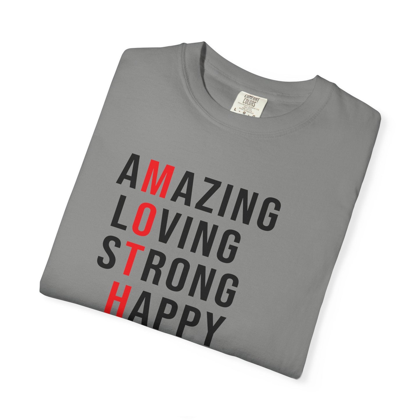 Mom T-shirt Mother's Day Mama Tee Unisex Comfort Colors Garment-Dyed Cotton h14