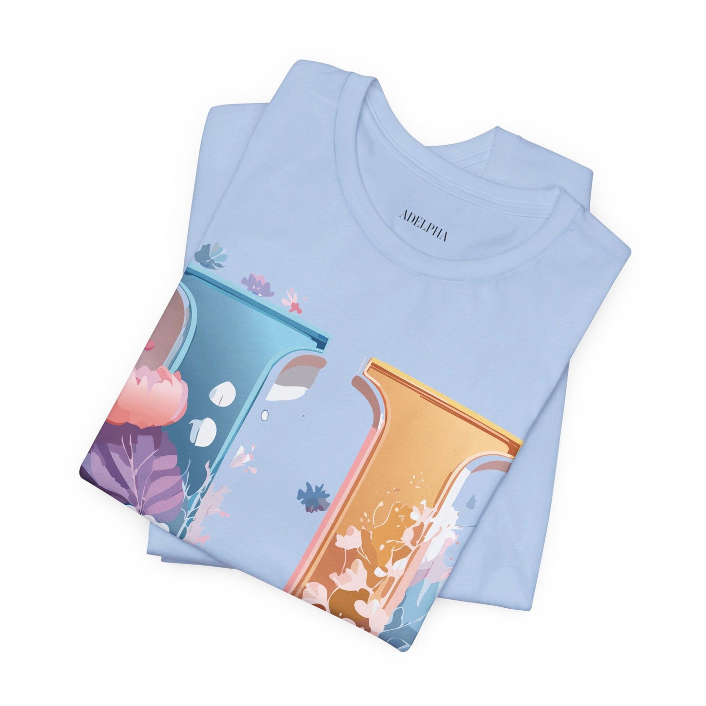 Letter U Shirt Graphic Tee Unisex Vintage Inspired Adelpha Artwork Premium Short Sleeve