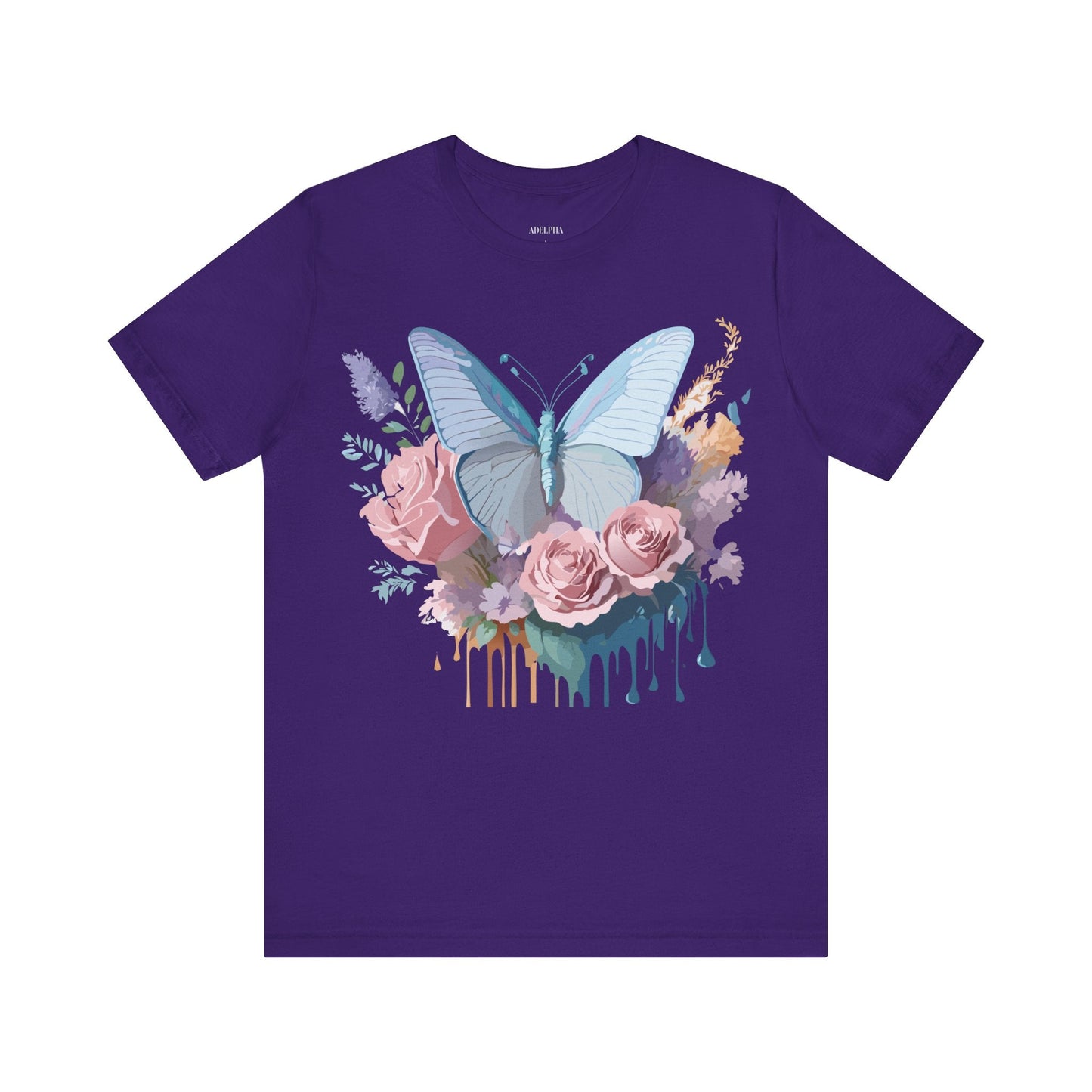 Butterfly Graphic Tee Unisex Jersey Short Sleeve Adelpha Vintage Art Design