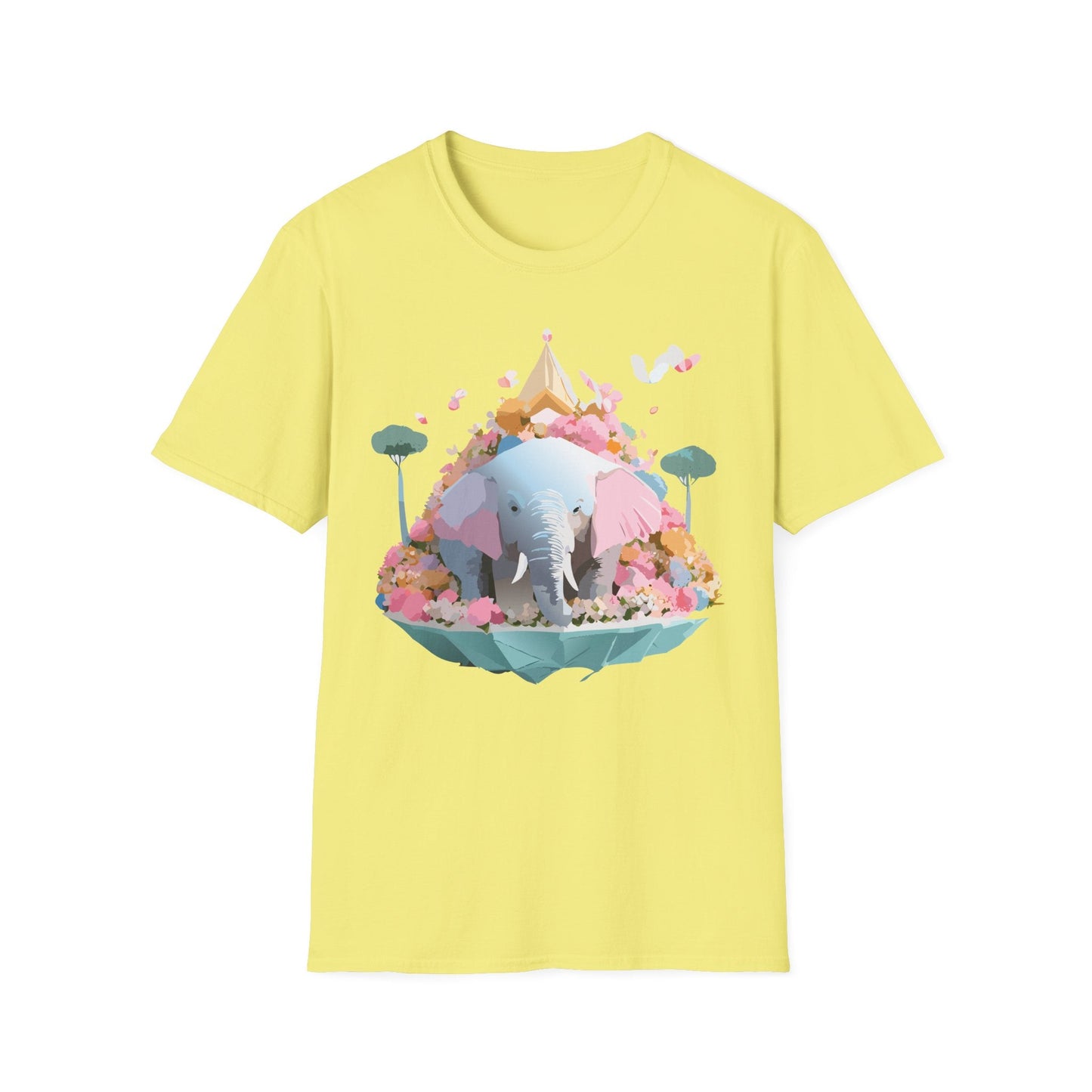 Elephant Graphic T Shirt For Animals Unisex Gildan Softstyle 64000 Cotton Tee Apparel
