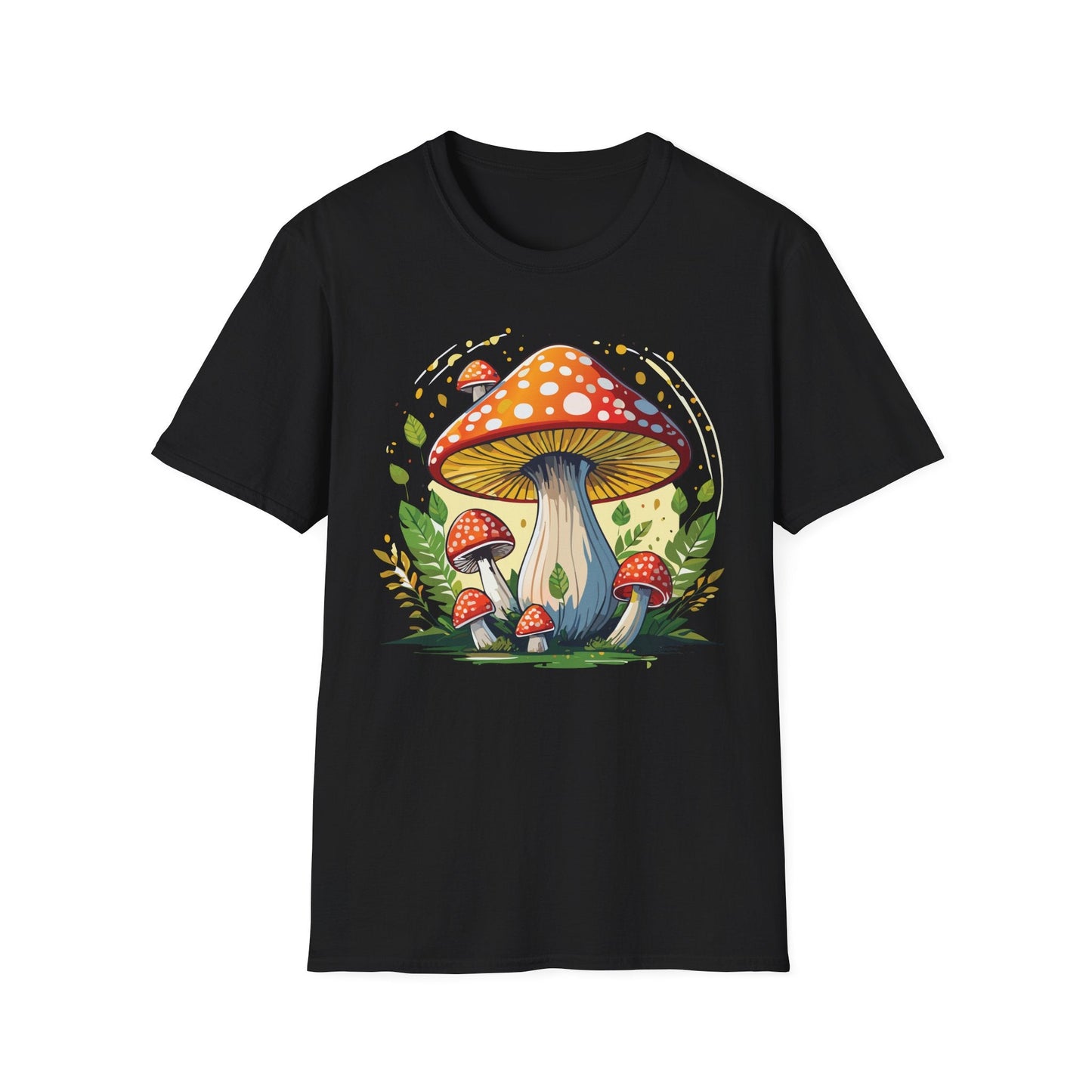 Mashroom Tee Shirt Unisex Funny Mashroom Design Softstyle 64000 Ring Spun Cotton Tee