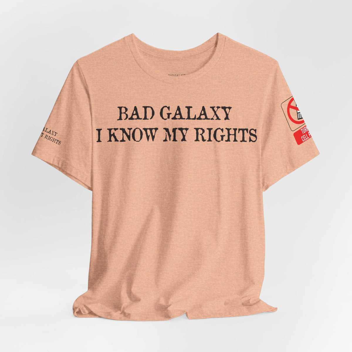 Art Red Stamp Graphic Unisex Cotton Bella+Canvas Tee with Art Design b98