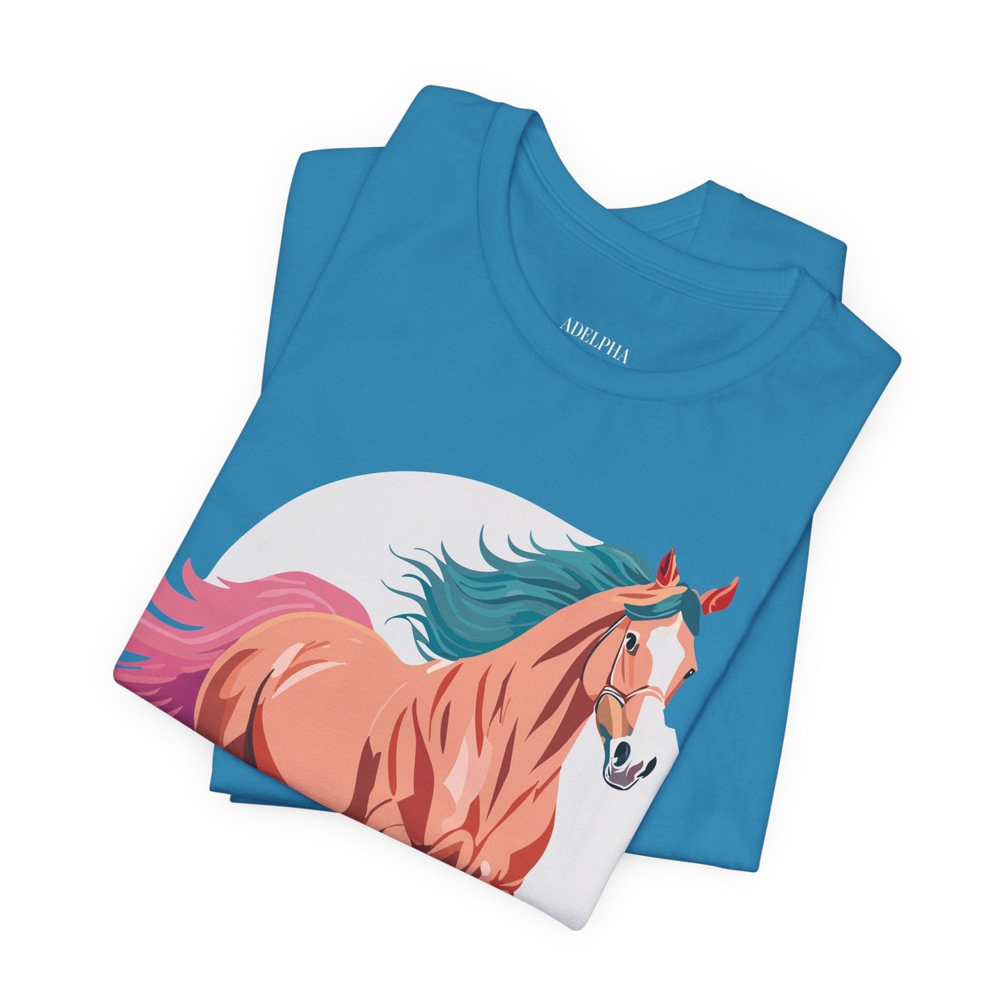 Horse Graphic T Shirt Unisex Adelpha Vintage Inspired Art Design Tee For Everyday Wear