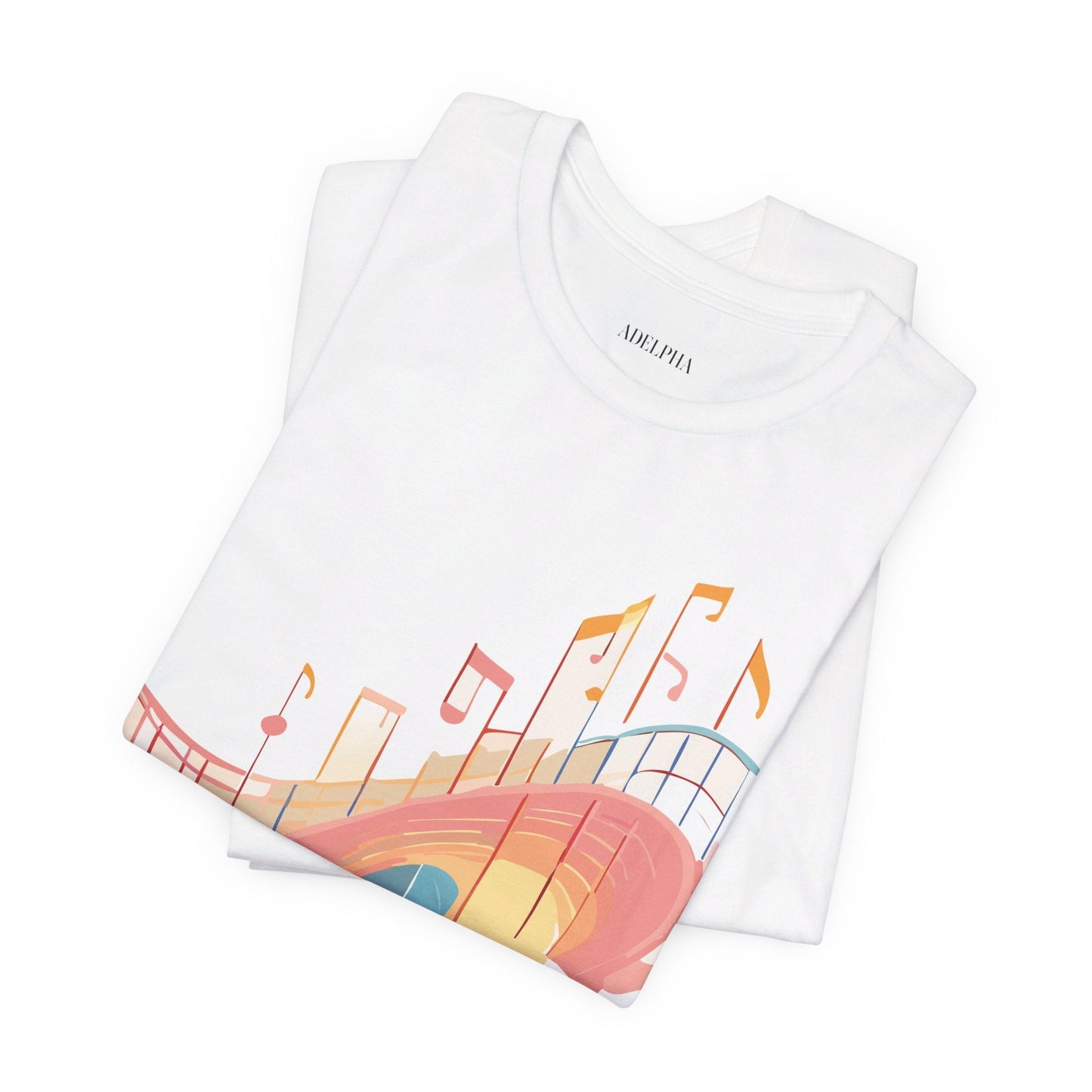 Adelpha Music T Shirt Unisex Graphic Tee Vintage Art Design Jersey Short Sleeve Premium