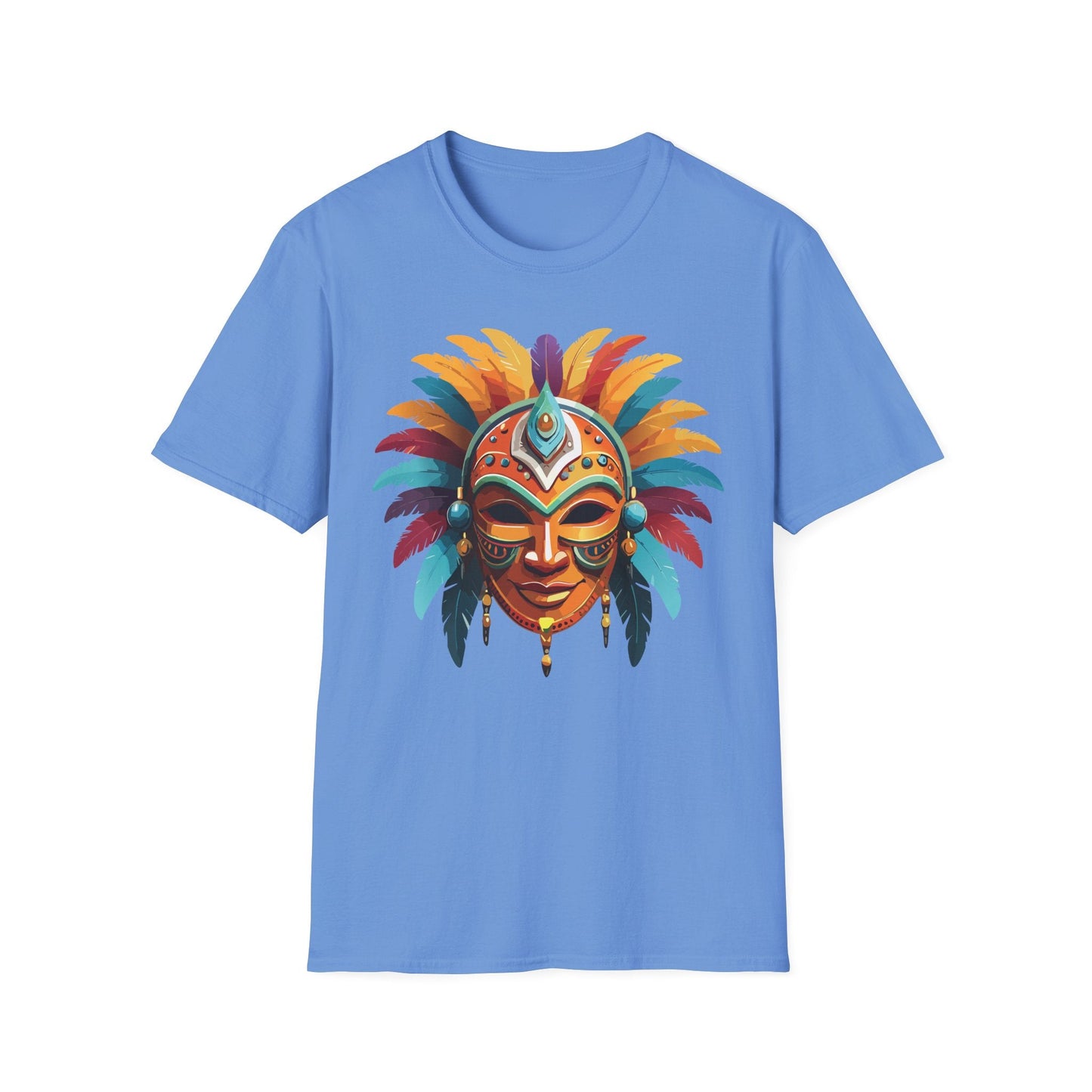 Mask Tee Shirt Unisex Softstyle 100 Percent Ring Spun Cotton Masquerade Tees For Comfort