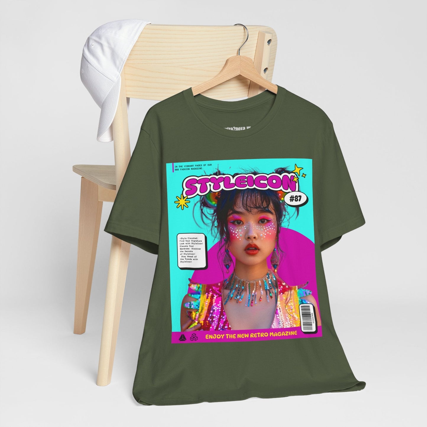 Magazine Cover Shirt Unisex Jersey Short Sleeve Tee Lightweight Breathable Fabric