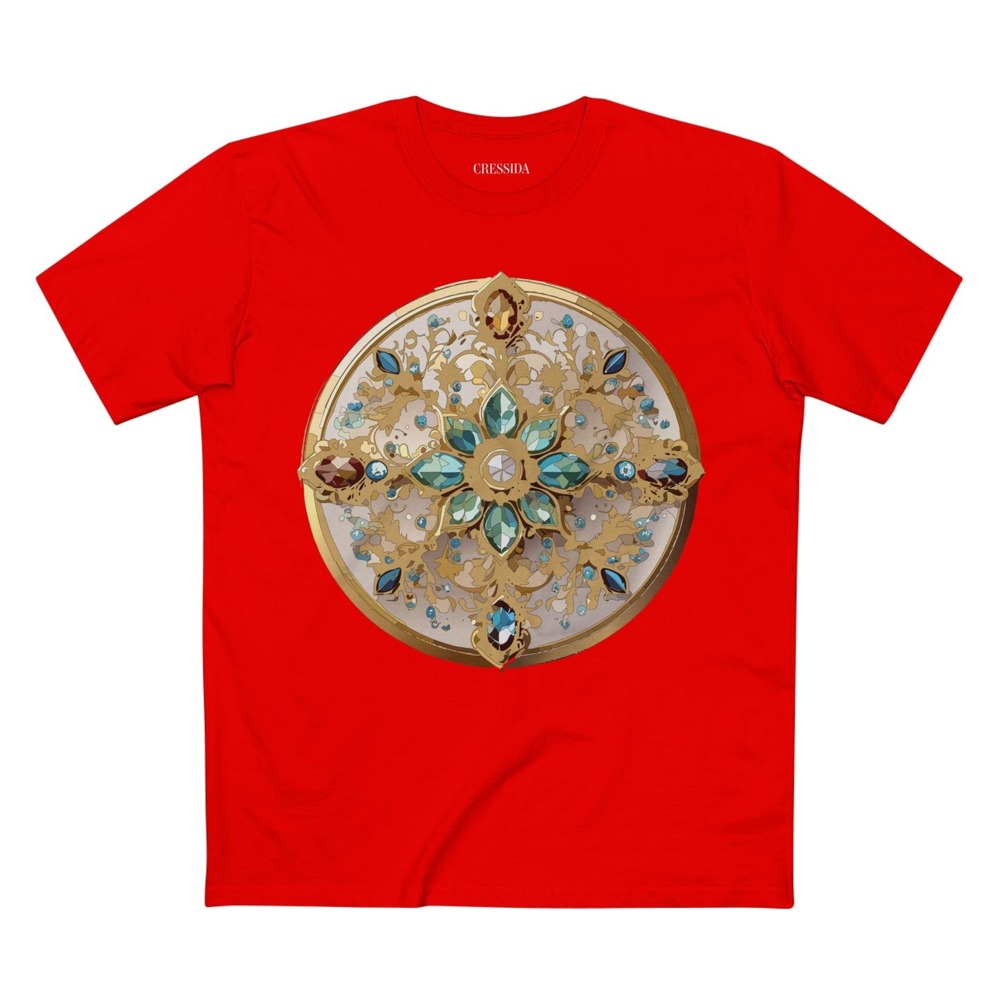 Medallion Graphic T-Shirt Unisex 100 Cotton With Gold Art Design Medal Tee 14