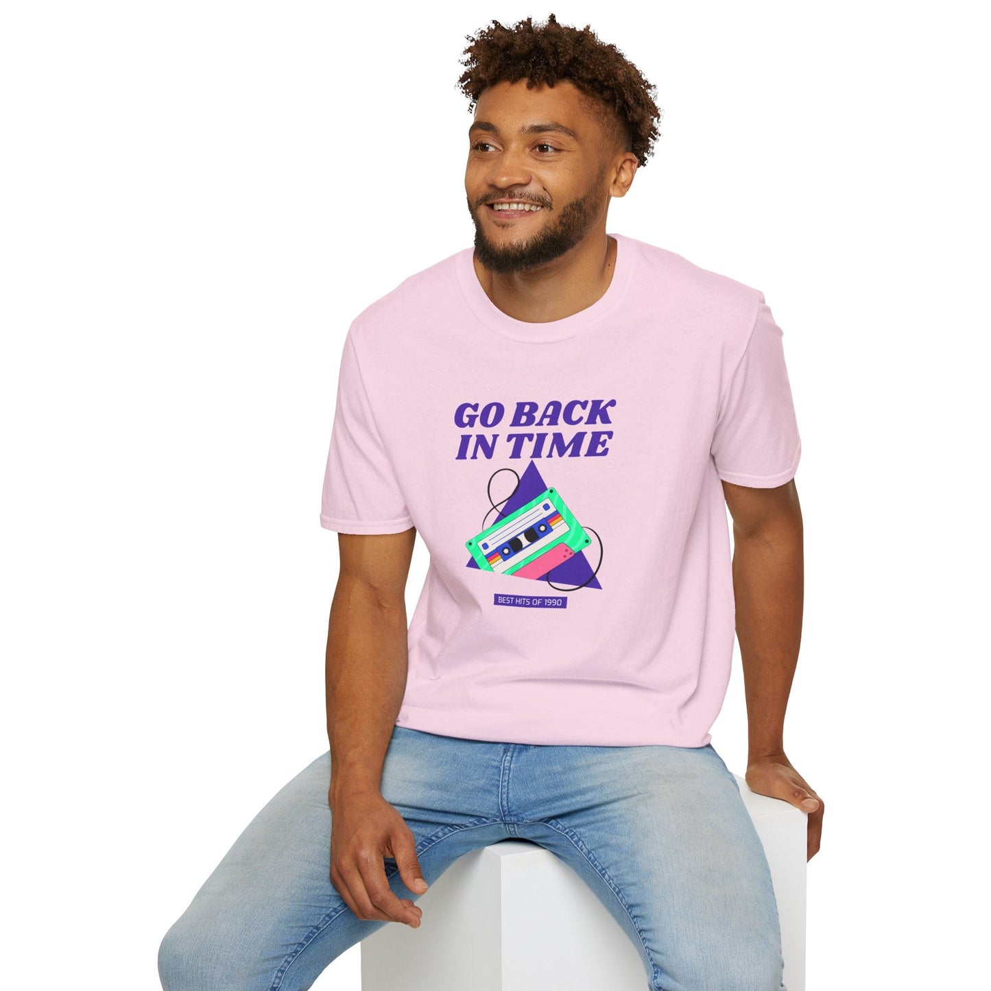 Retro Go Back In Time Cassette T-Shirt Unisex Cotton
