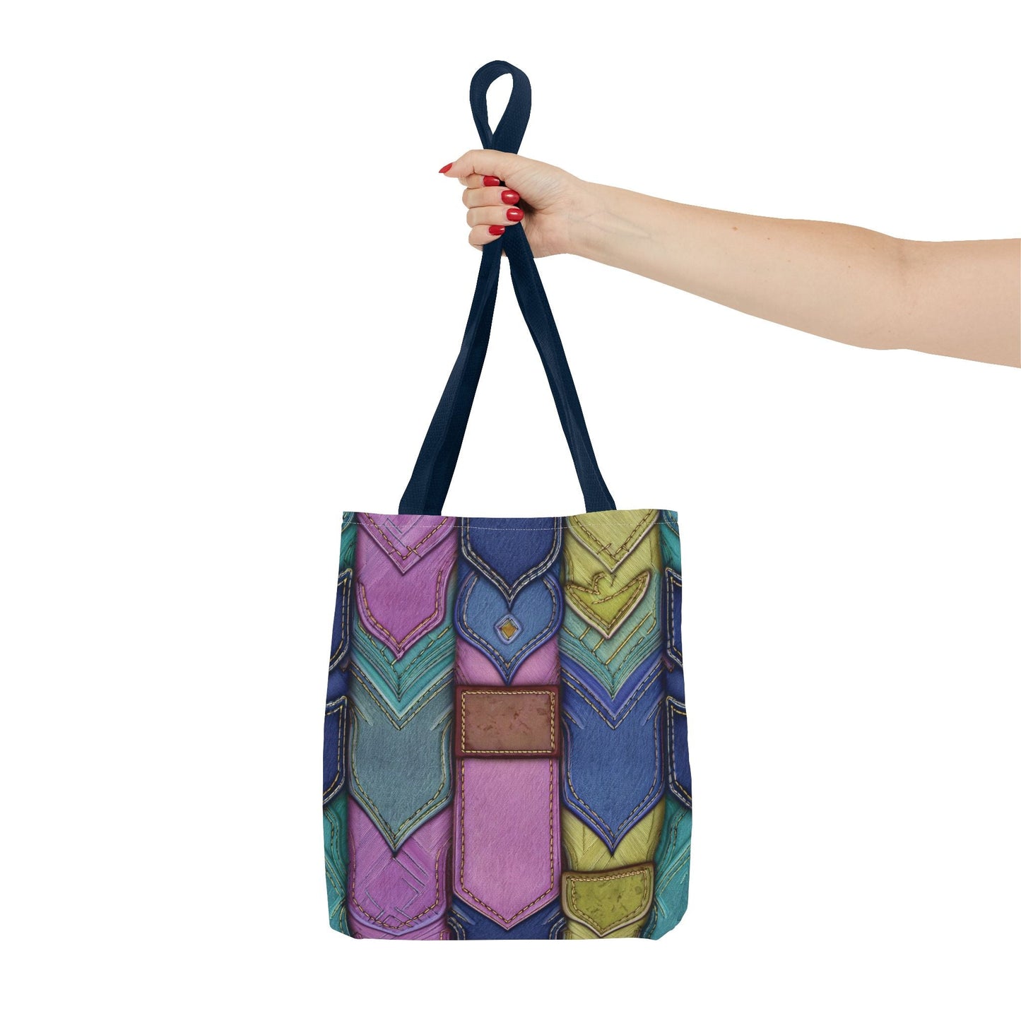 Denim Canvas Bag, Tote Bag Denim Printify