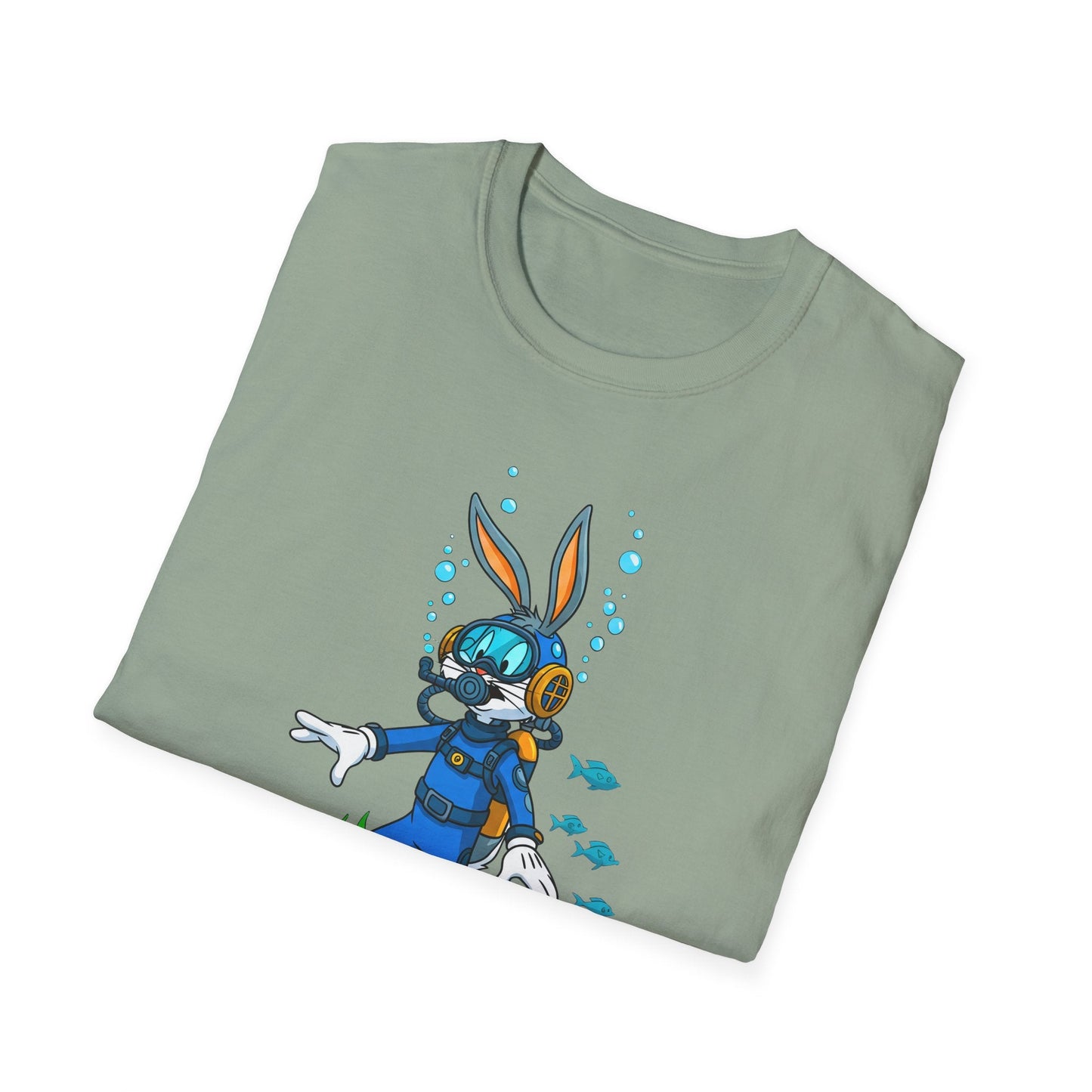 Cartoon Bunny Graphic Unisex Cotton Animal Animation Artwork Design Tee 18