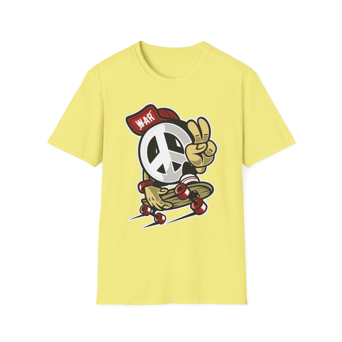 Unisex Cotton T-Shirt with Cartoon Graphic Design