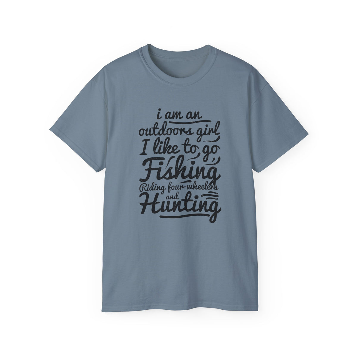 Outdoors Girl I Like To Go Fishing Hunting T-Shirt | Women's Fishing Shirt