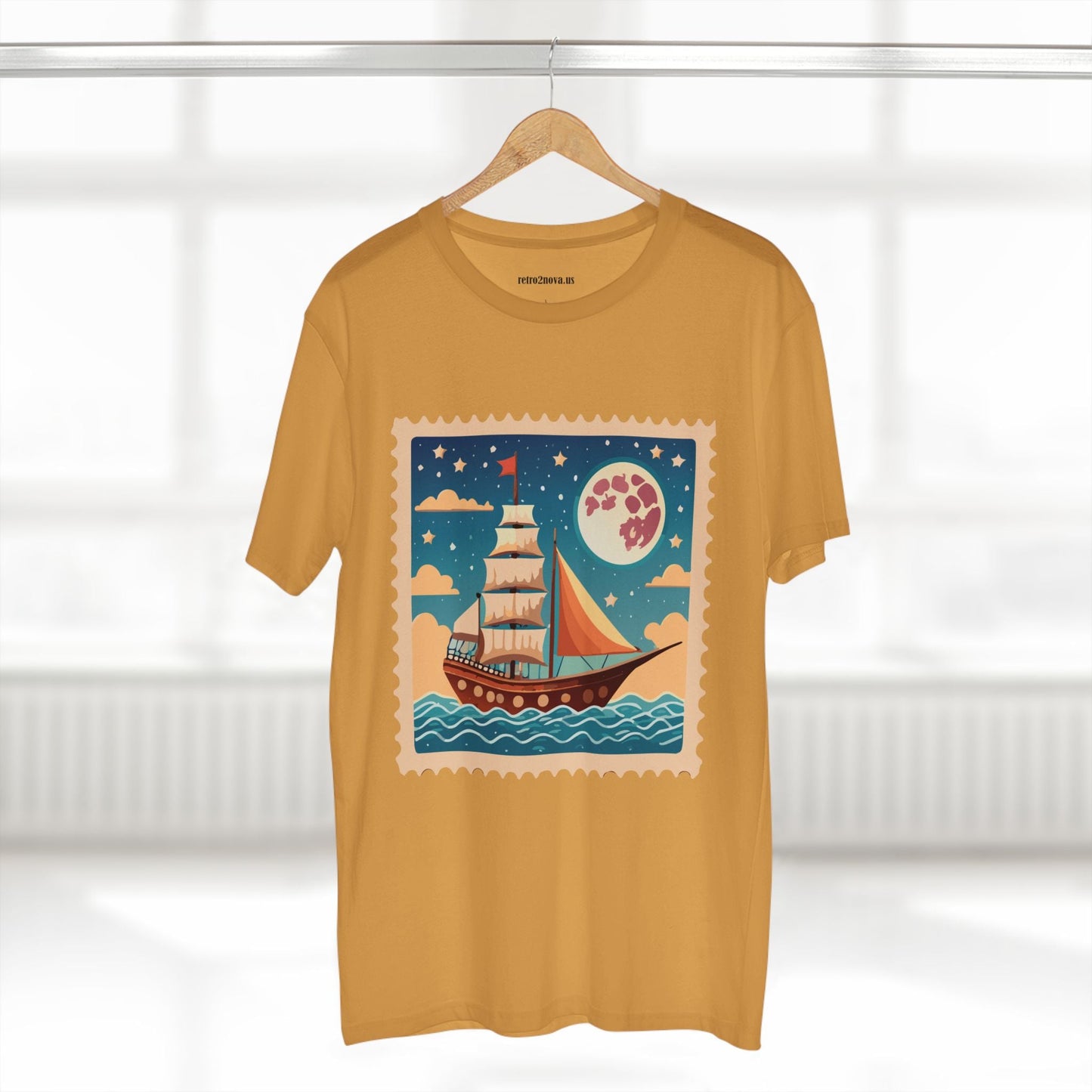 Postage Stamp Shirt Unisex Premium Cotton Tee With Original Art Design By Retro2Nova