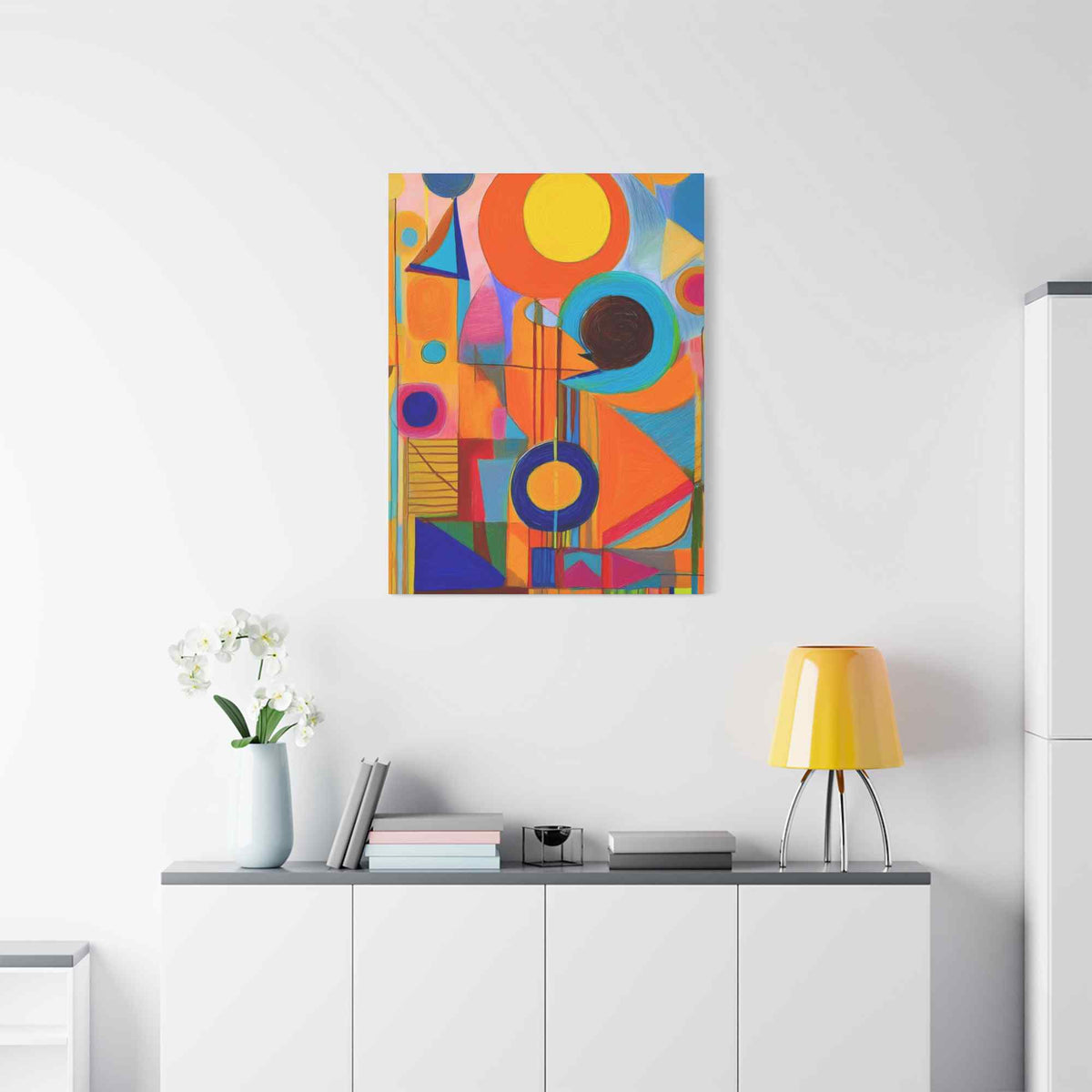 Abstract Painting Print Canvas 20x24,20x30,24x30, 24x32,24x36,30x40, 32x48,36x48,40x60 Pine-Wood Inner Frame ABS-12