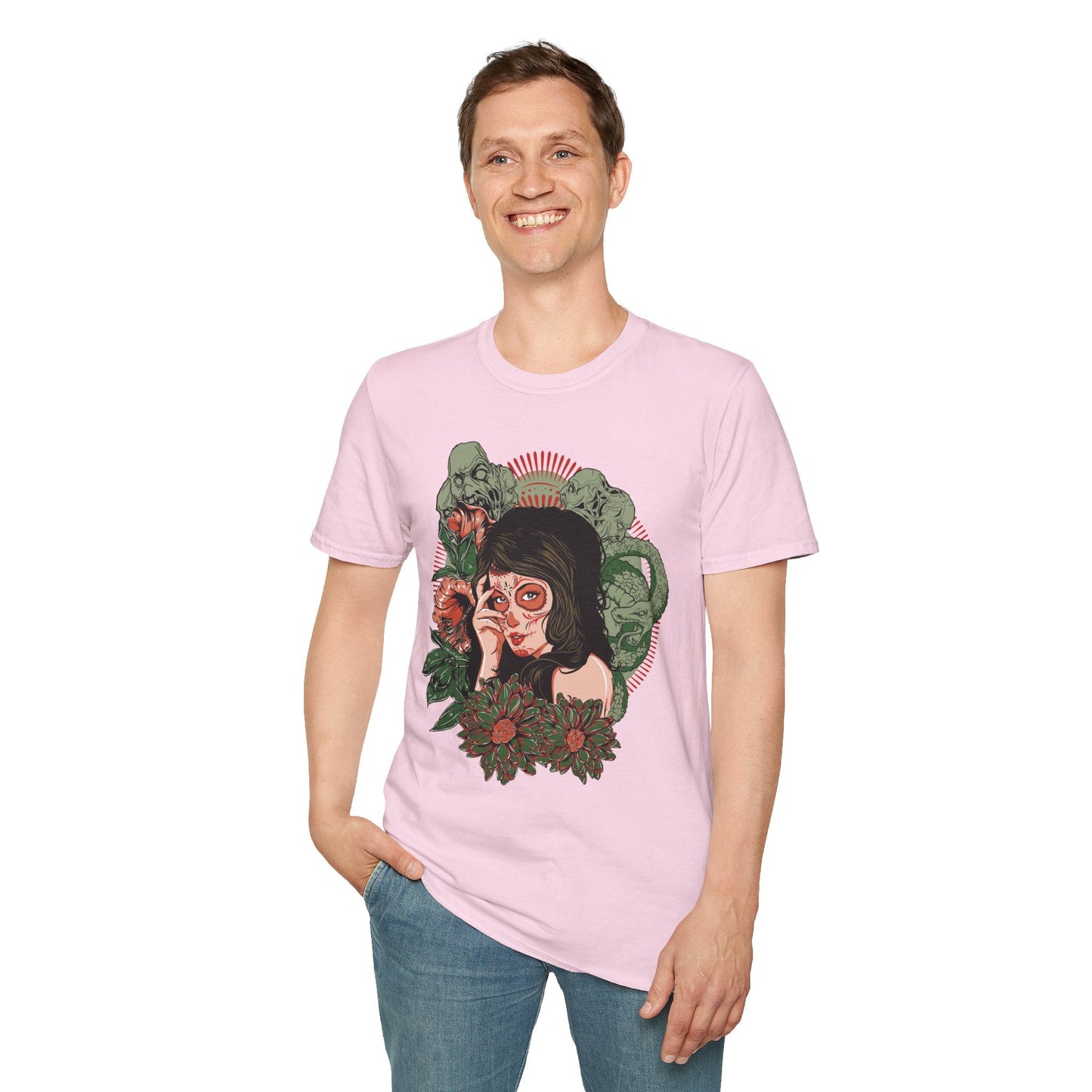 Art Design Graphic Tee Shirt Unisex Softstyle Cotton Art Shirt for Graphic Lovers