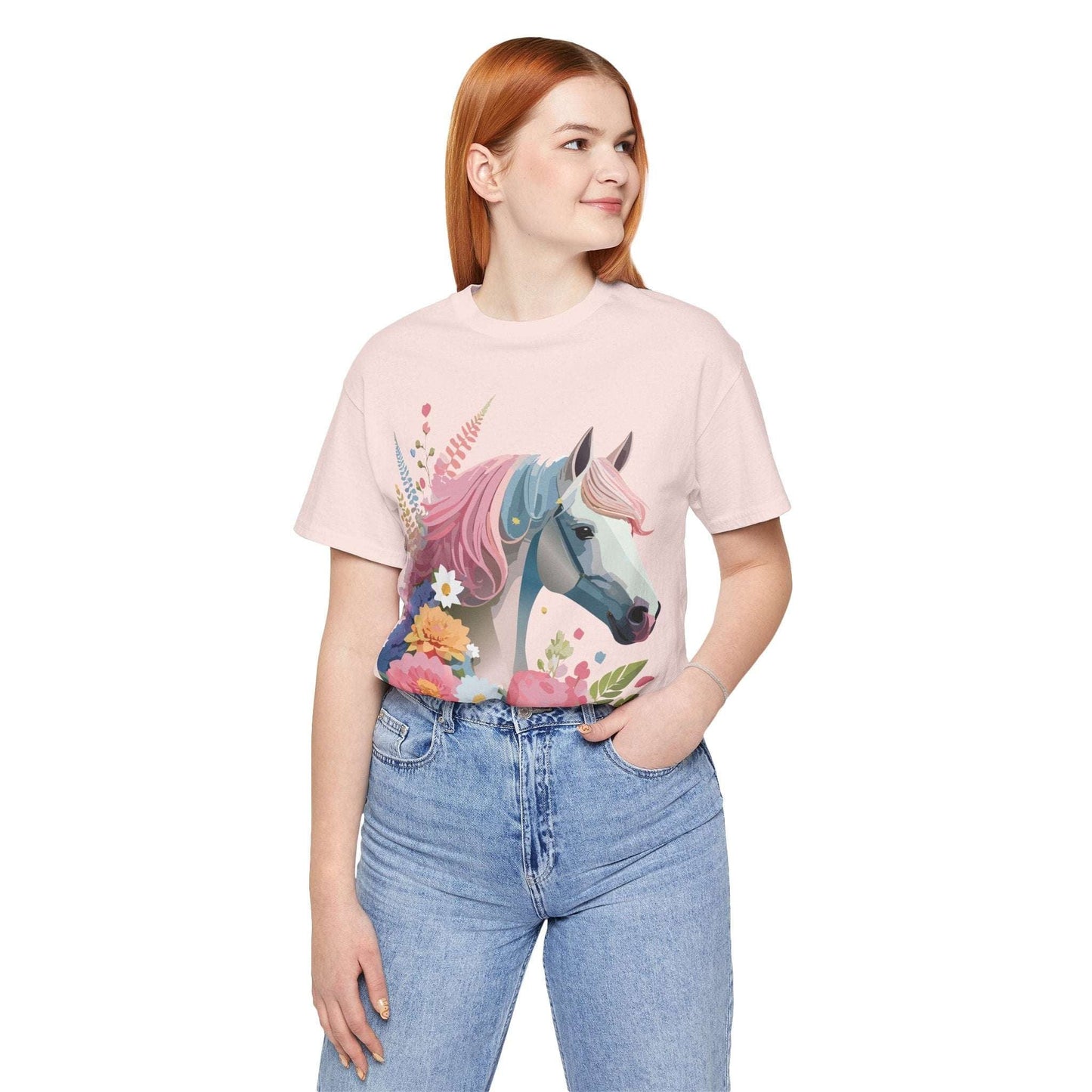 Horse Graphic Unisex 100 Cotton Vintage Animal Art T-Shirt 3